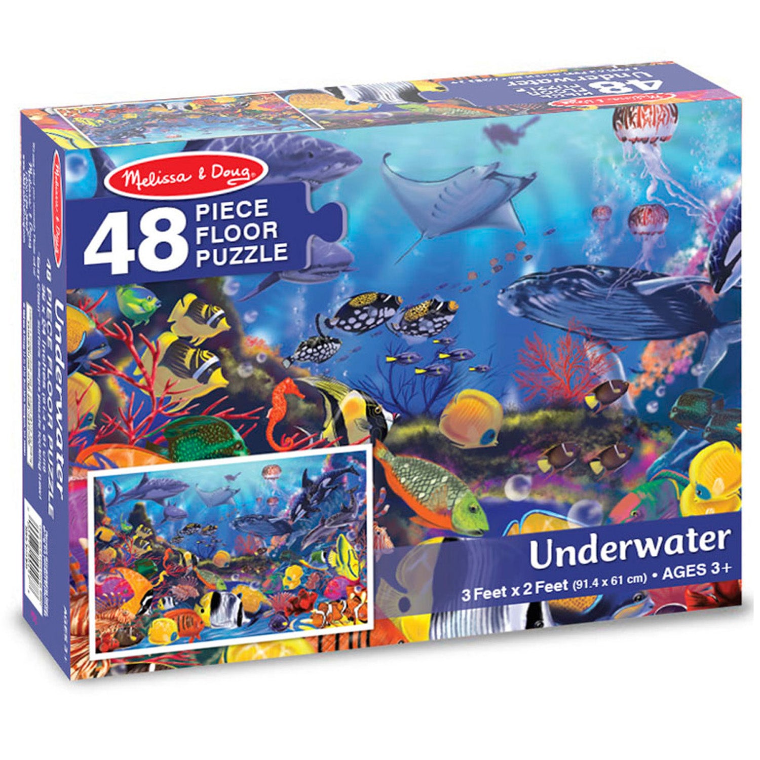 Alternative view of Melissa & Doug Underwater Adventure Floor Puzzle - 48 pc