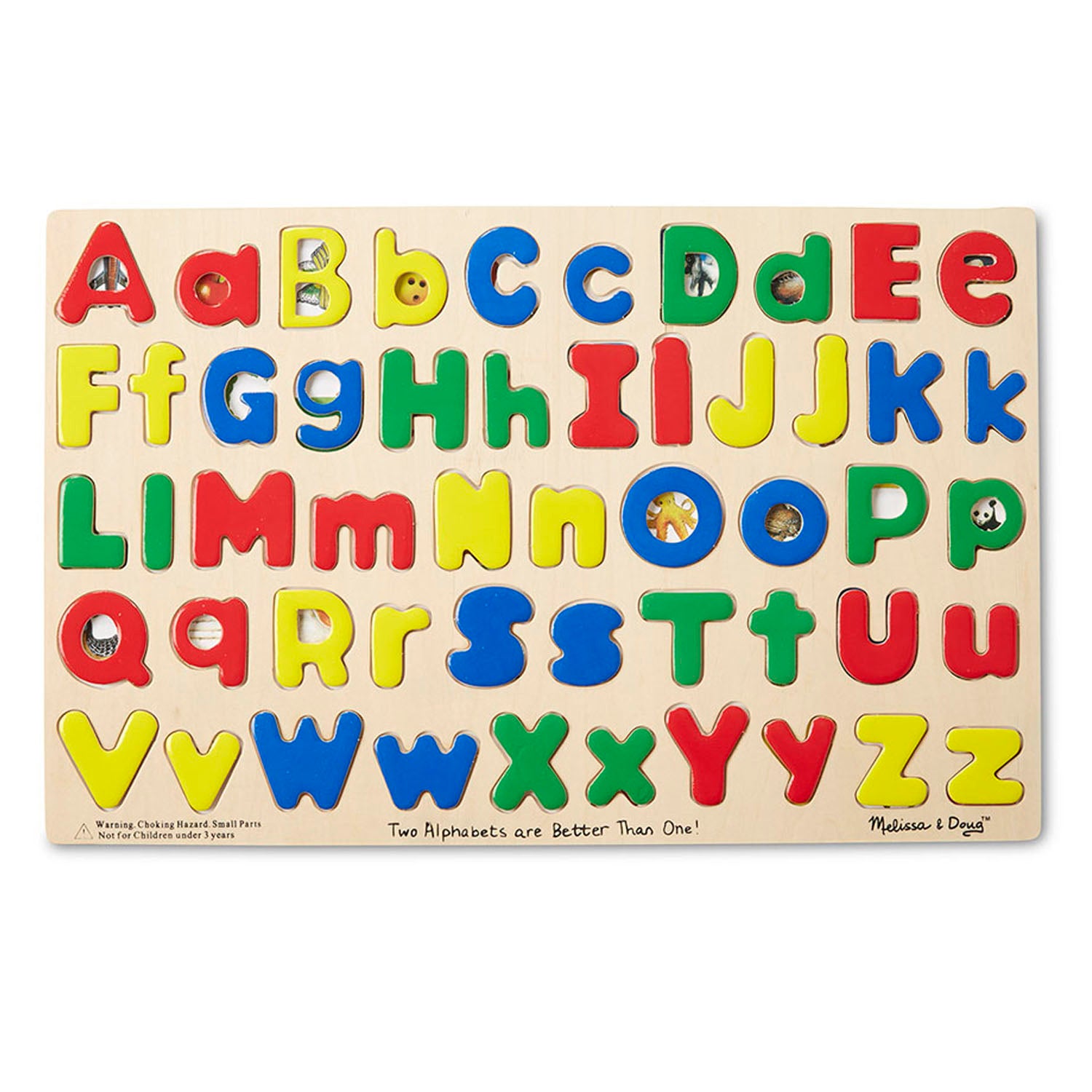 Melissa & Doug Alphabet Adventures - Dual Case Wooden Puzzle