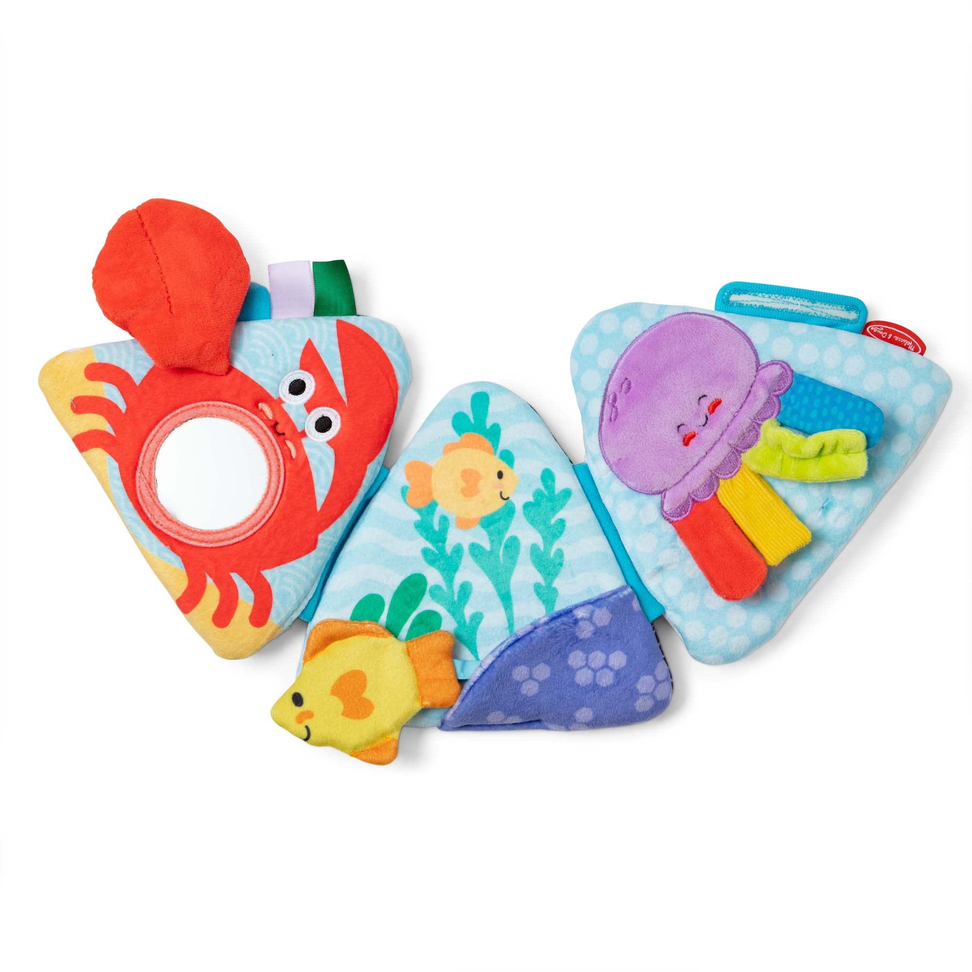 Alternative view of Melissa & Doug Ocean Tummy Time Triangle – Engaging Infant Playmat