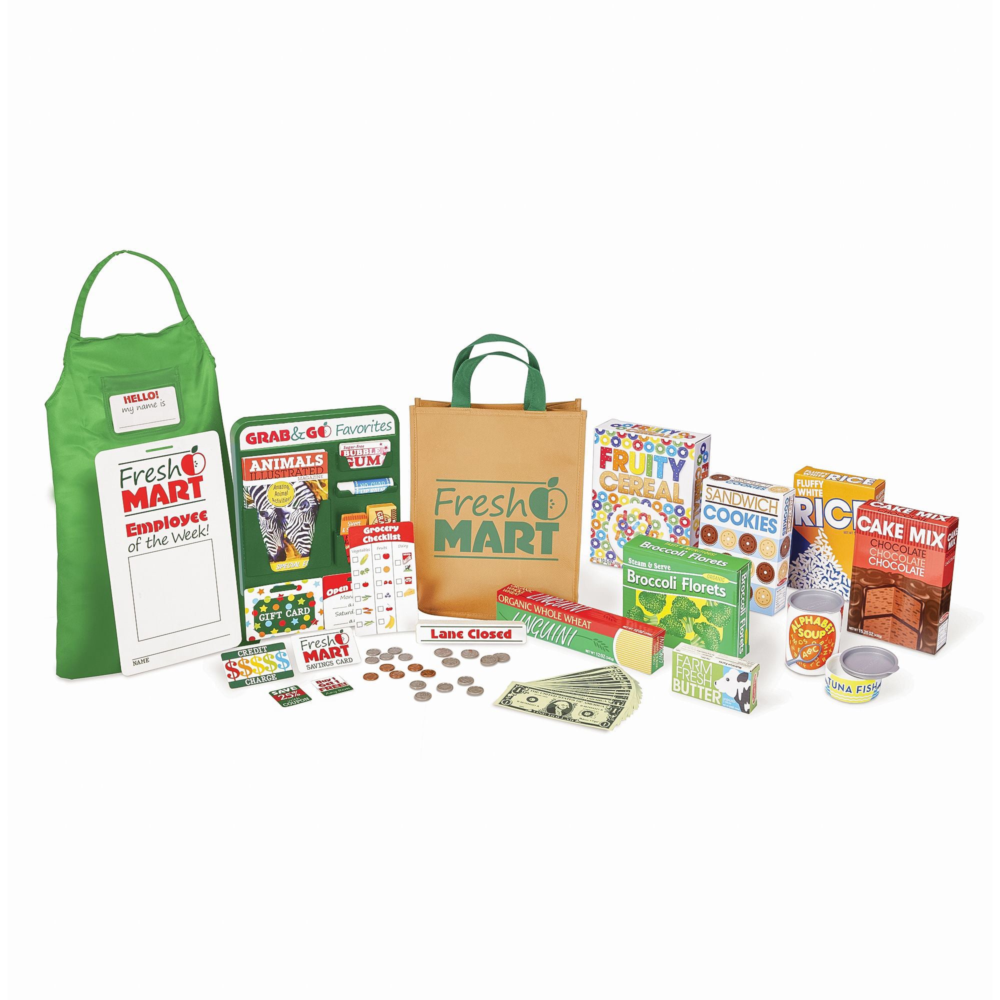 Melissa & Doug Fresh Mart Grocery Store Accessory Set