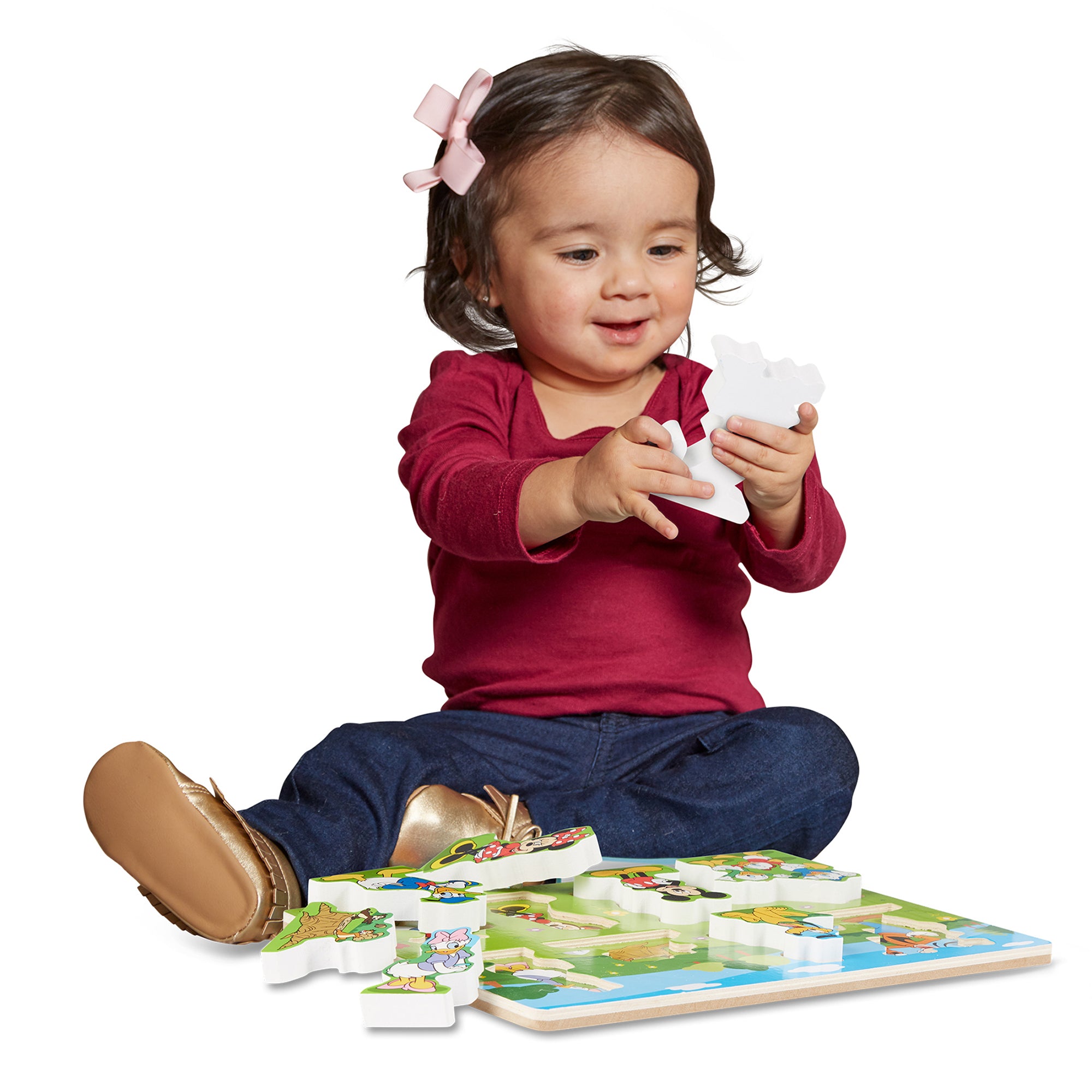 Melissa & Doug Mickey Mouse 8-Piece Wooden Chunky Puzzle - Image 4