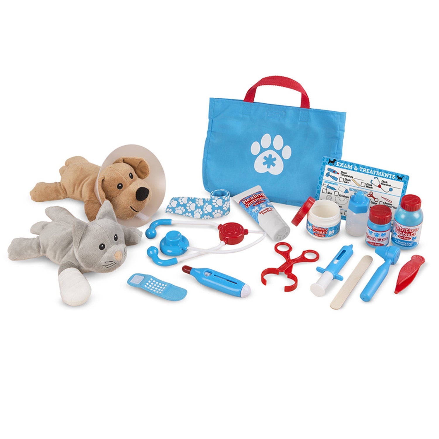 Alternative view of Melissa & Doug Pet Vet Play Set - 24-Piece Examine & Treat Kit