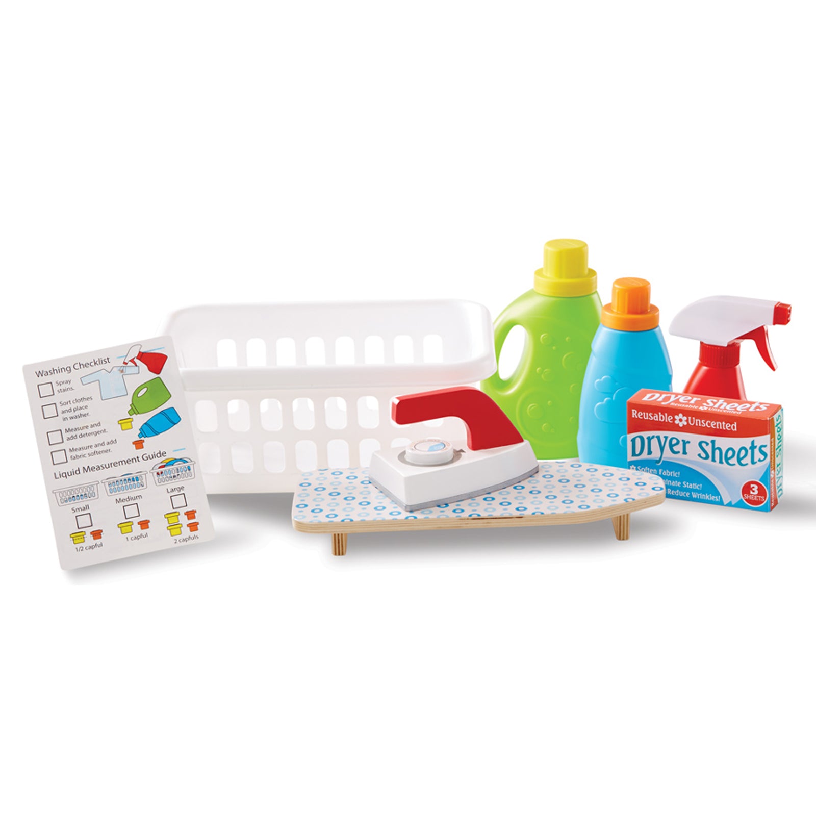 Melissa & Doug 11-Piece Laundry Basket Play Set