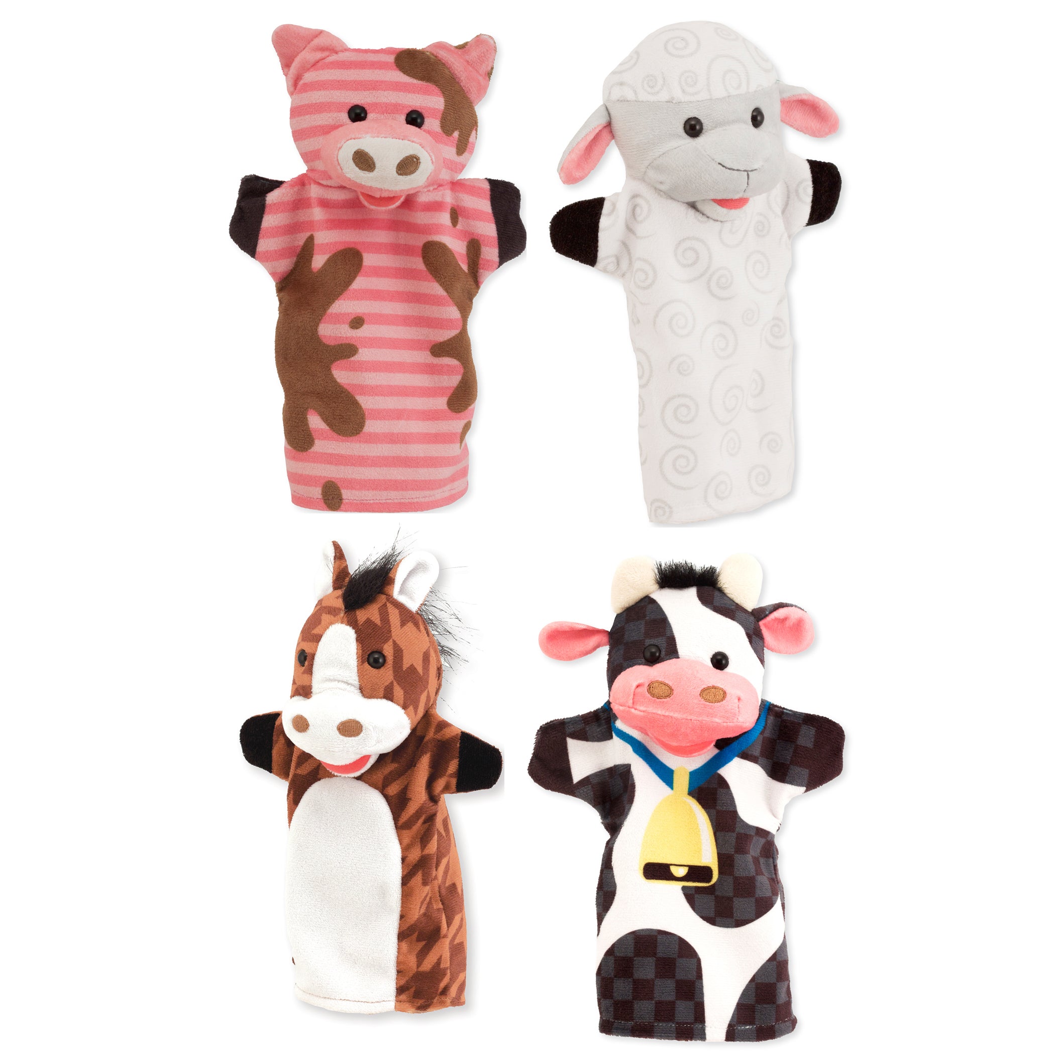 Alternative view of Melissa & Doug Farm Friends Soft Hand Puppets - Set of 4