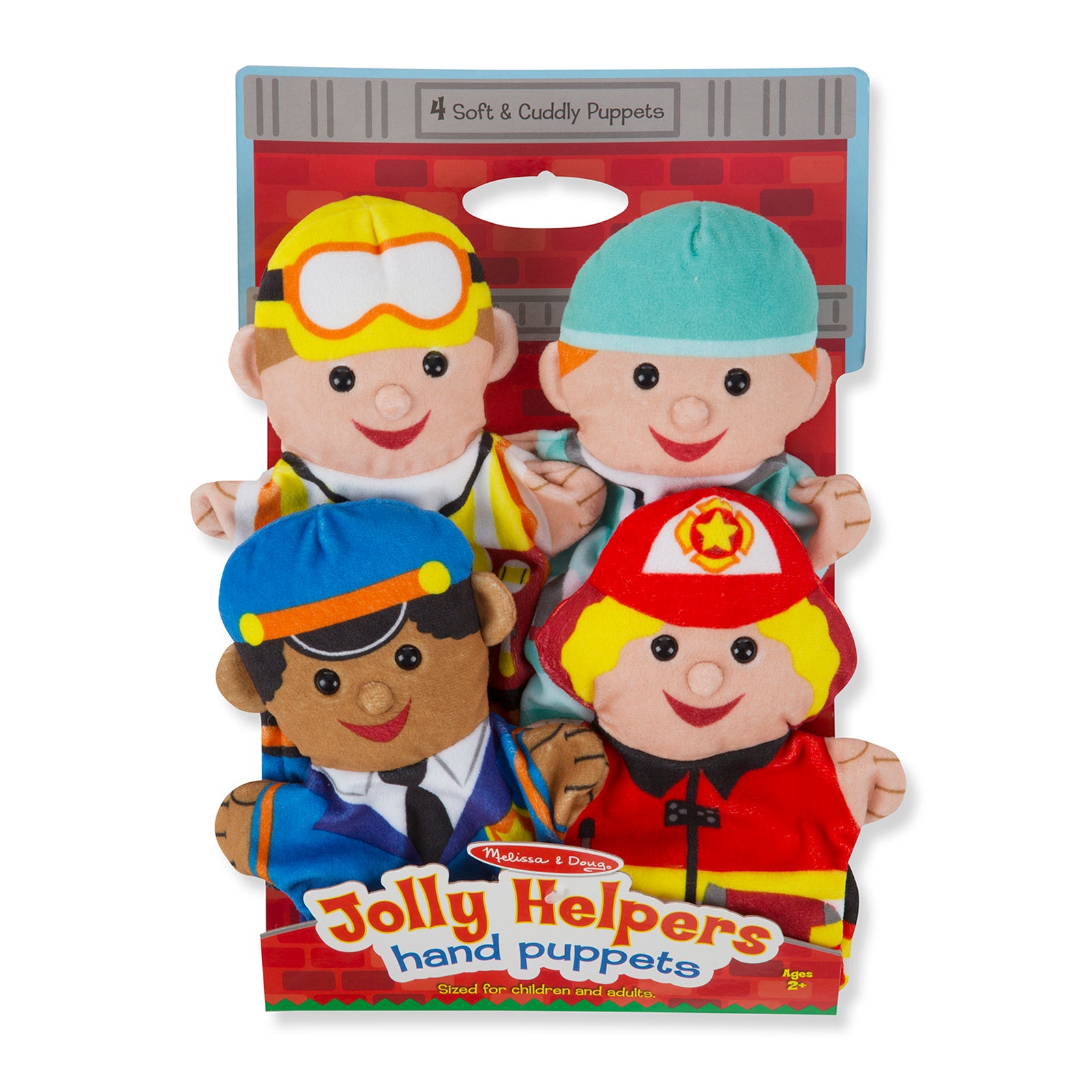 Melissa & Doug Jolly Helpers Plush Puppet Set - 4 Piece
