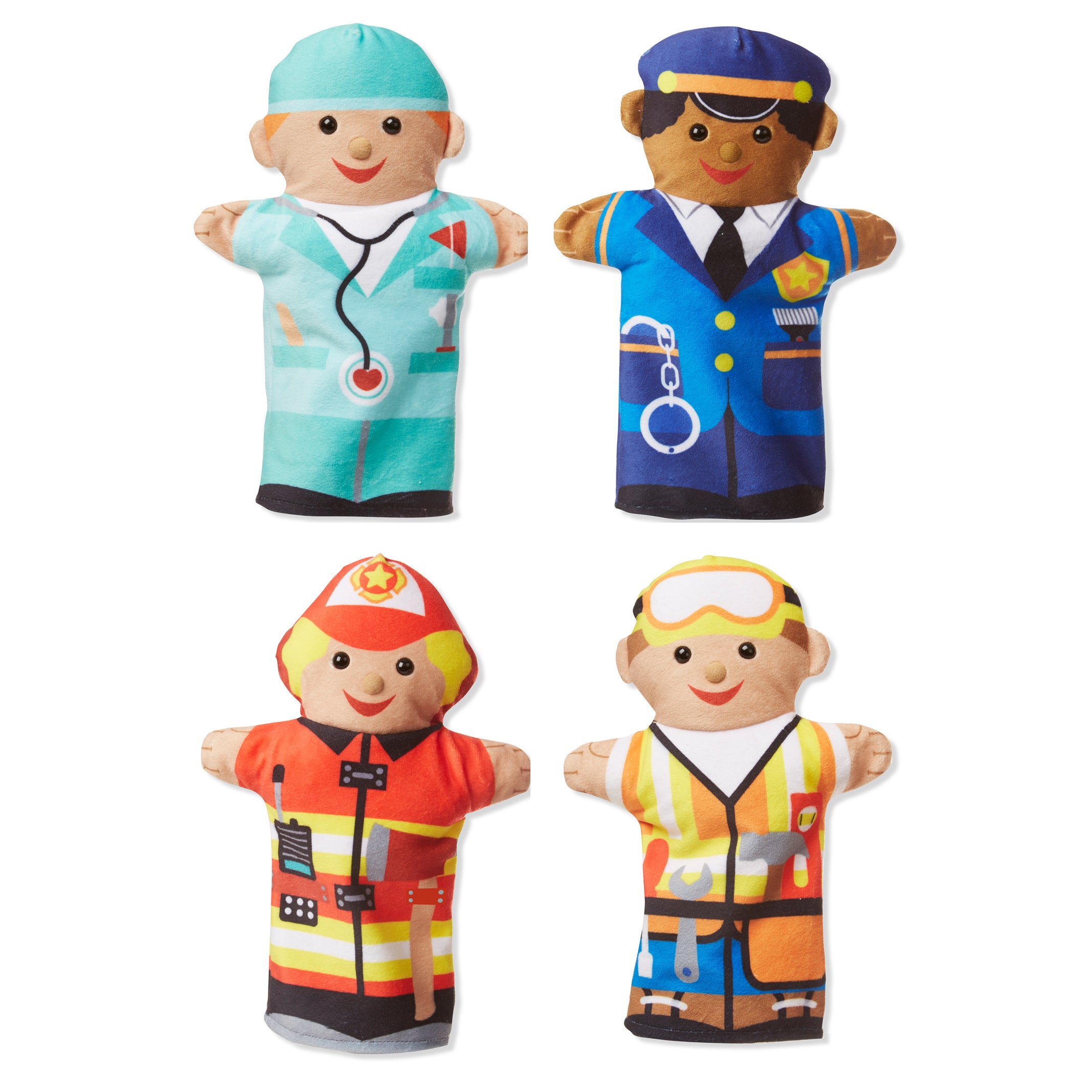 Alternative view of Melissa & Doug Jolly Helpers Plush Puppet Set - 4 Piece