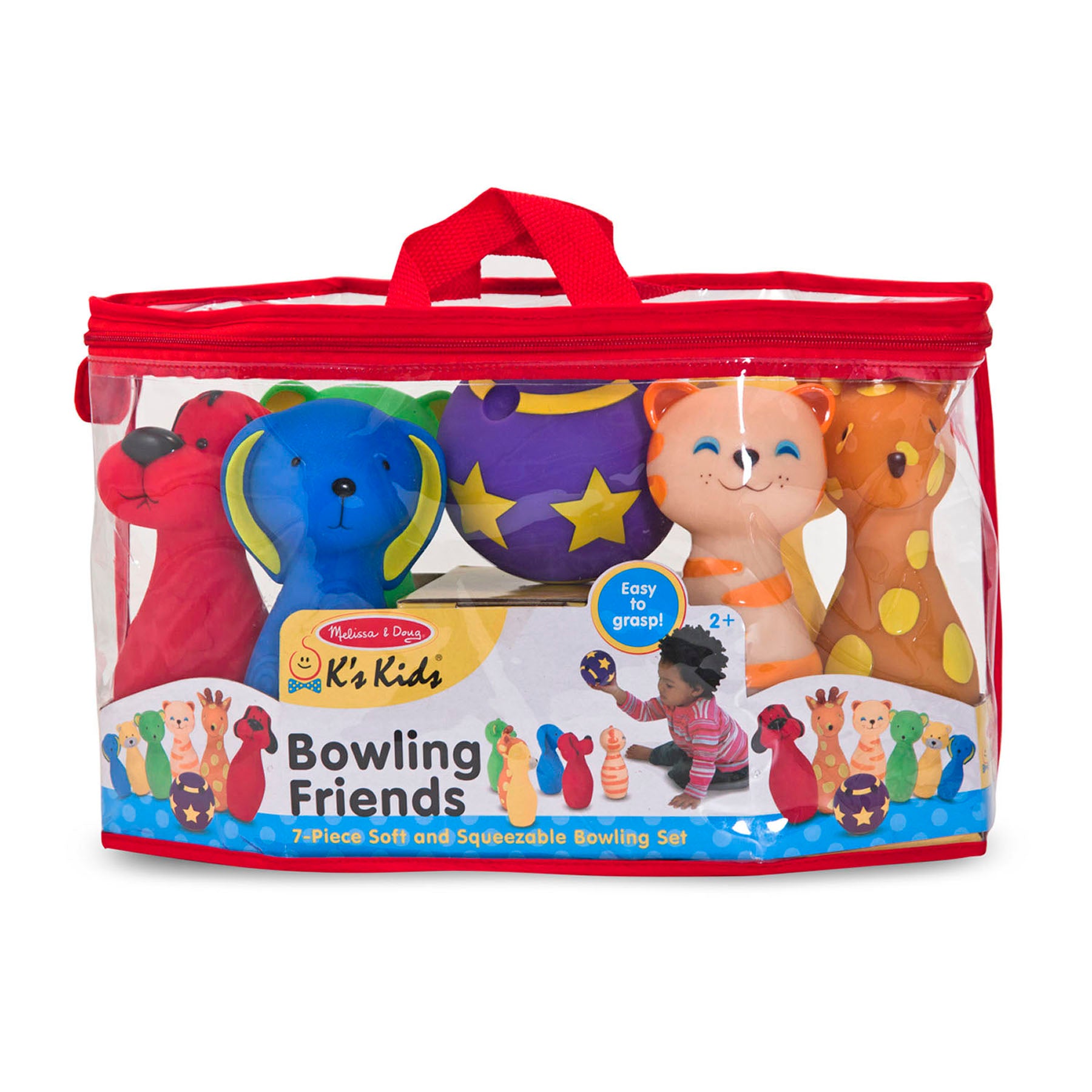 Melissa & Doug Bowling Friends - Colorful Animal Preschool Playset