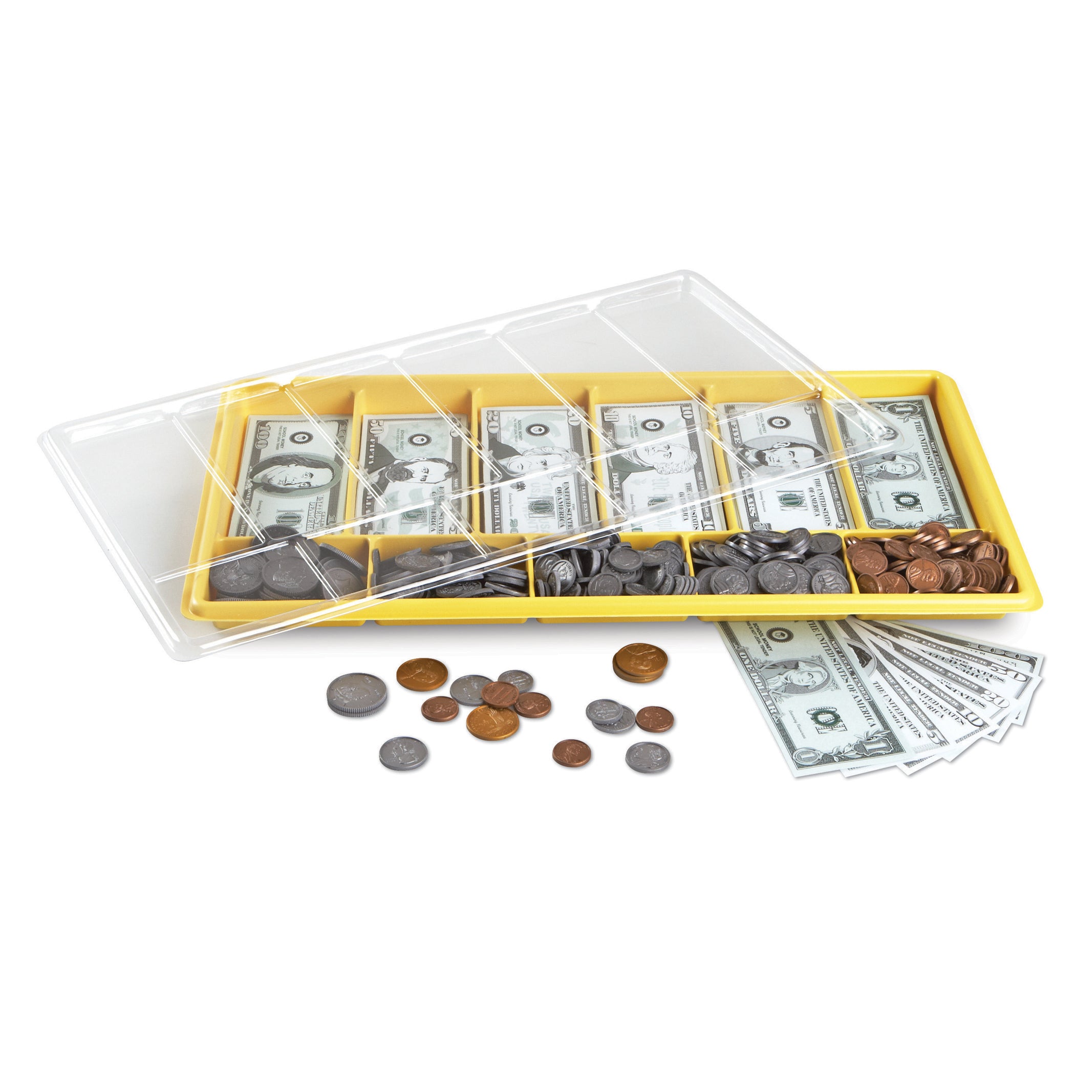 Alternative view of Learning Resources Giant Classroom Money Kit - Comprehensive Play Set