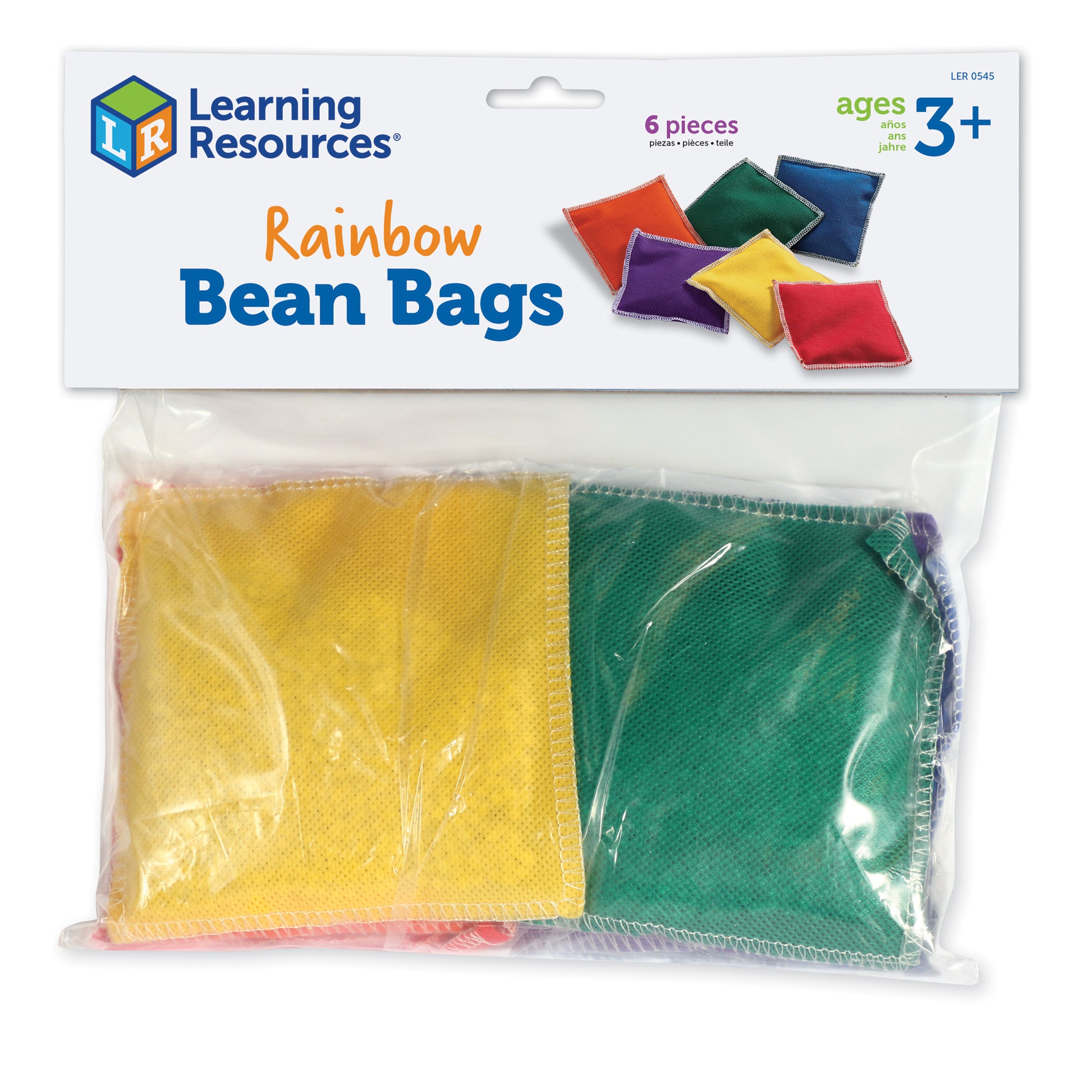 Learning Resources Rainbow Bean Bags - Color and Coordination Game - Set of 12 - Image 2