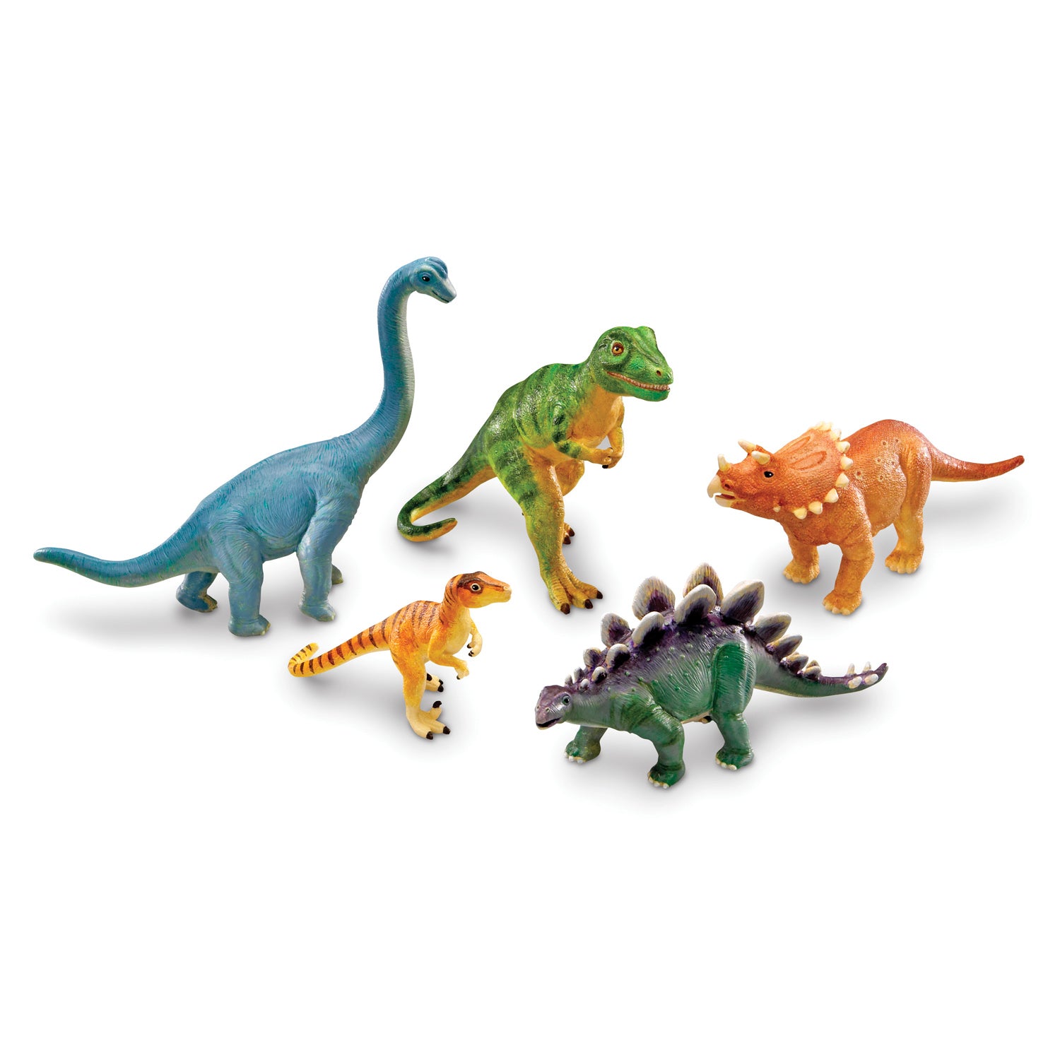 Alternative view of Learning Resources Jumbo Dinosaurs – Prehistoric Play Set of 5