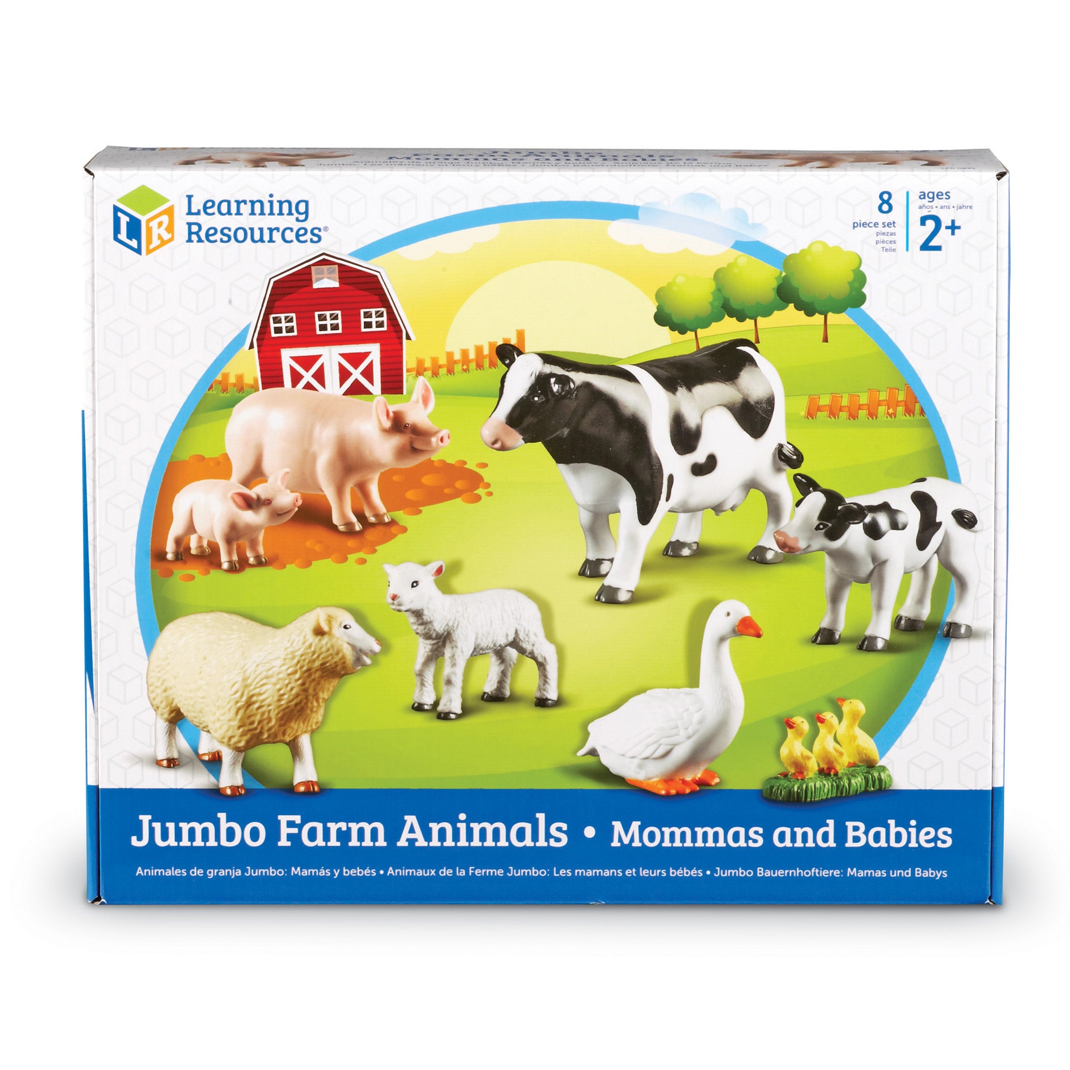 Alternative view of Learning Resources Jumbo Farm Animals: Mommas And Babies Set