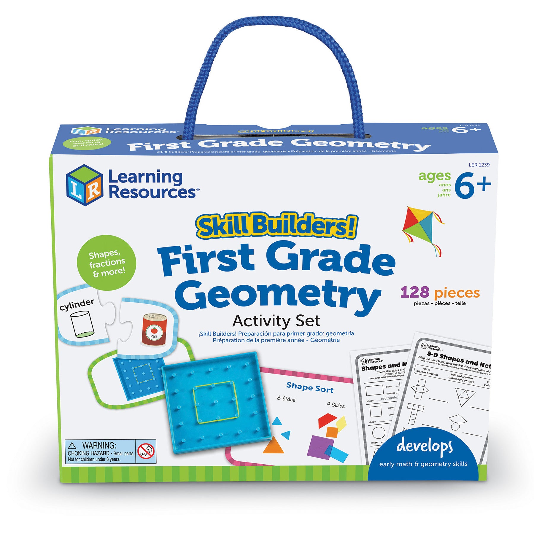 Alternative view of Learning Resources Skill Builders! 1st Grade Geometric Shapes - Math Mastery Set