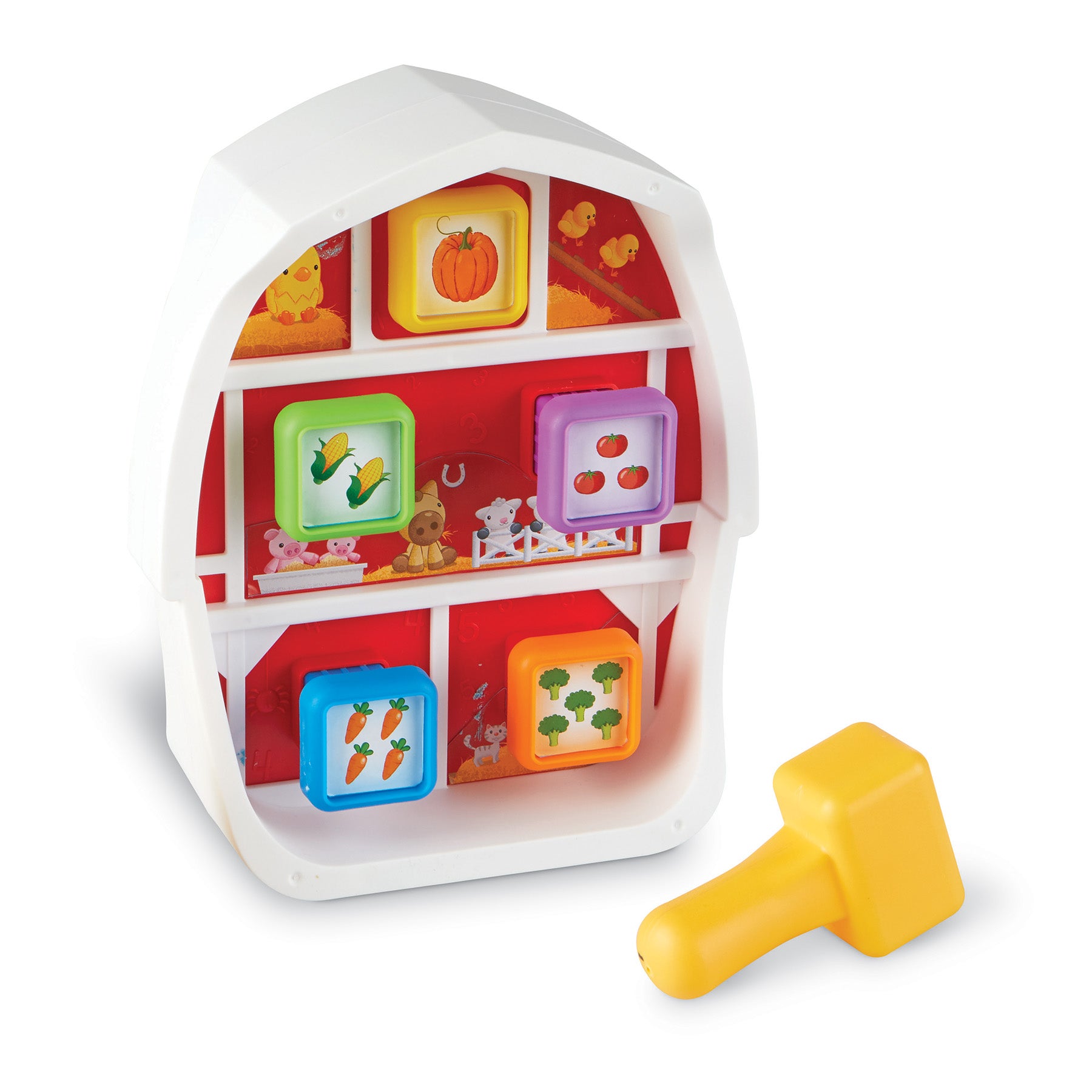 Learning Resources Barnyard Pounding Bench – Dual-Themed Educational Toy - Image 3