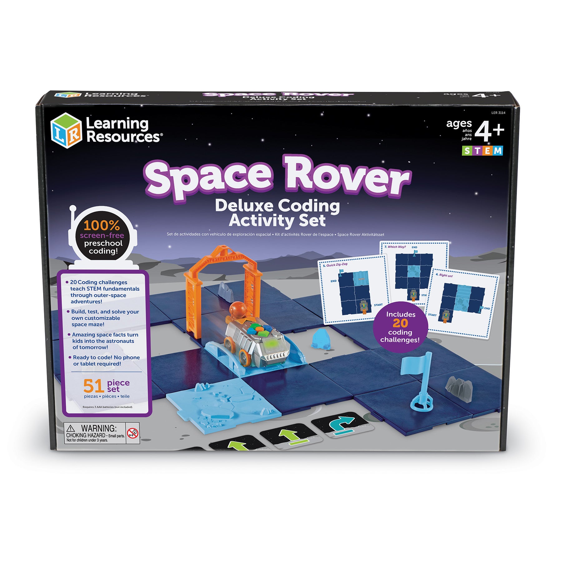 Alternative view of Learning Resources Space Rover Deluxe Coding Set - Screen-Free STEM Toy