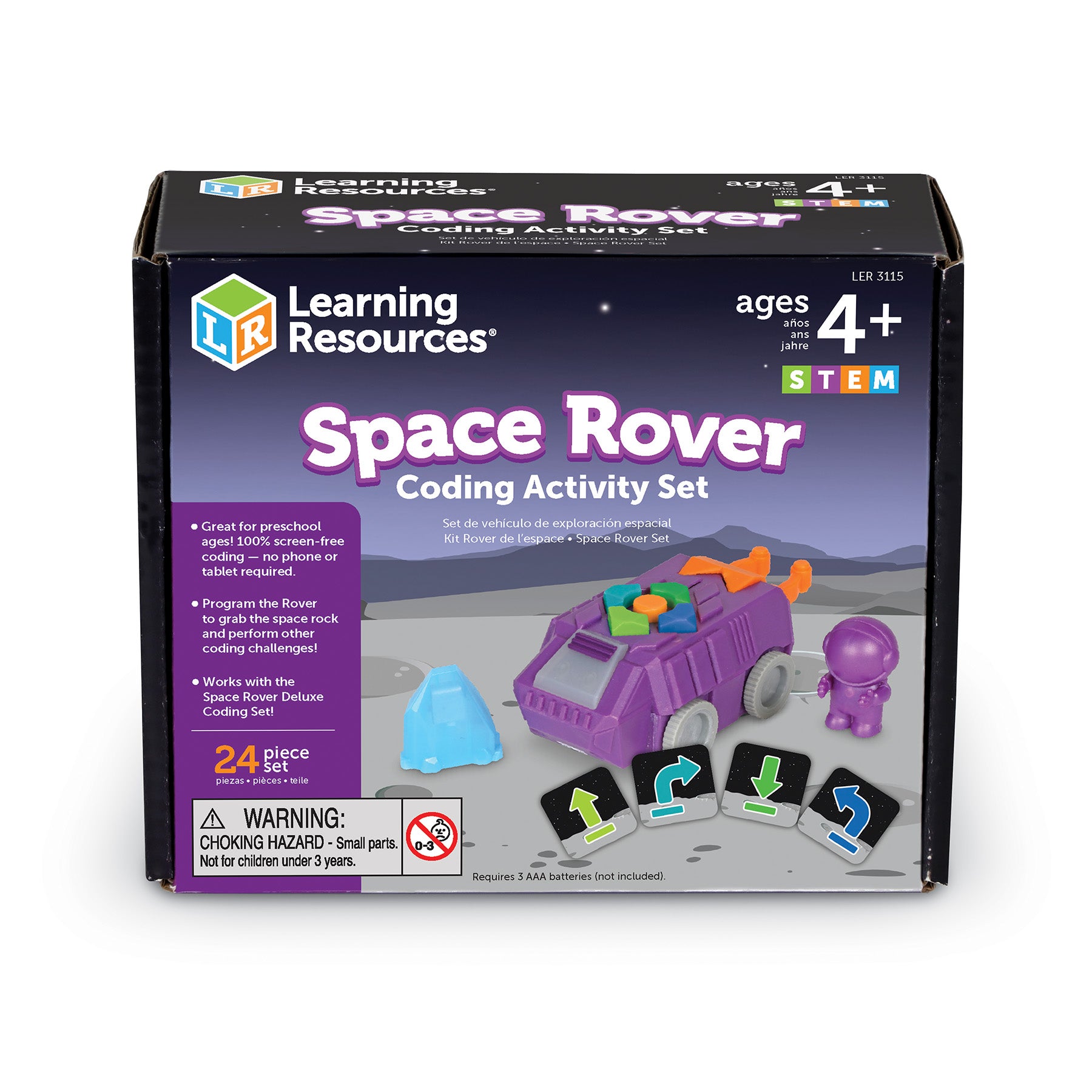Alternative view of Learning Resources Space Rover Coding Set - Screen-Free Programming Adventure
