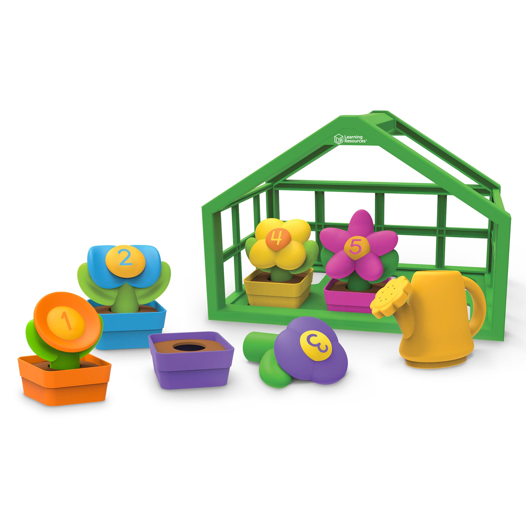 Learning Resources Growing Greenhouse Playset - Number & Color Learning - Image 3