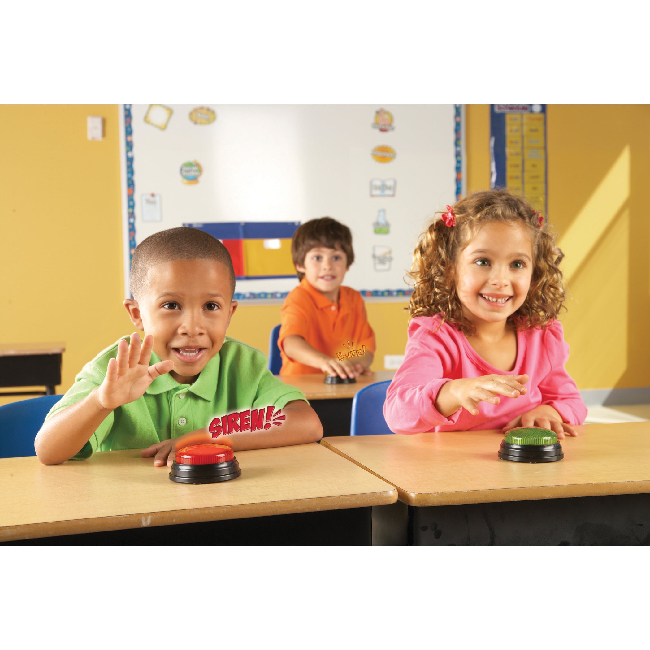 Learning Resources Lights and Sounds Answer Buzzers - Interactive Set of 4 - Image 4