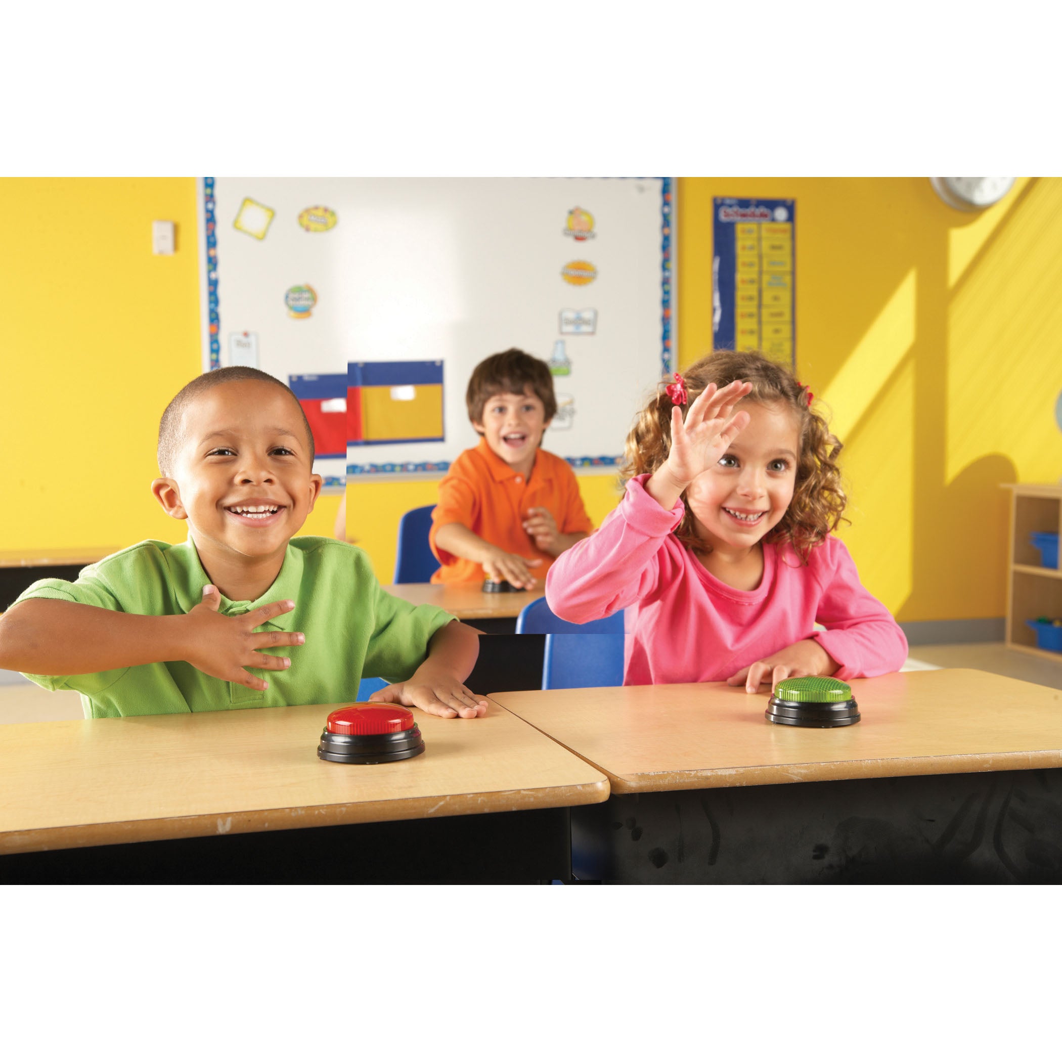 Learning Resources Lights and Sounds Answer Buzzers - Interactive Set of 4 - Image 6