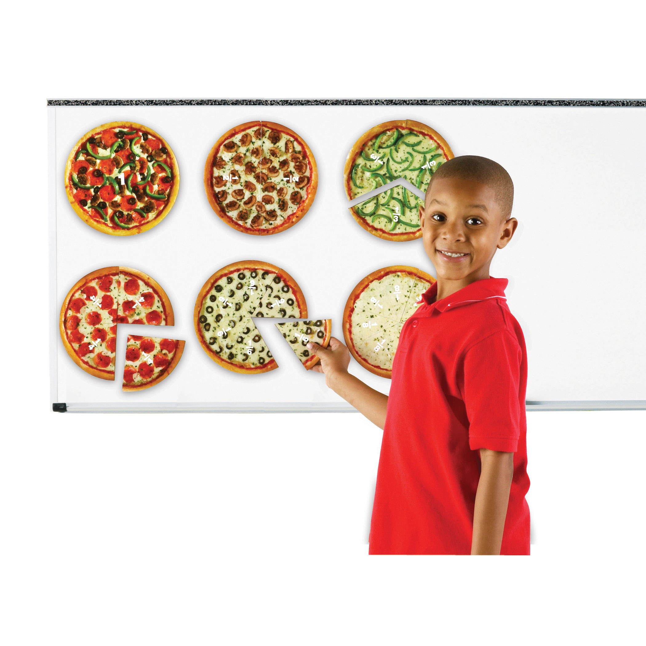 Learning Resources Magnetic Pizza Fraction Set - Colorful Educational Toy - Image 3