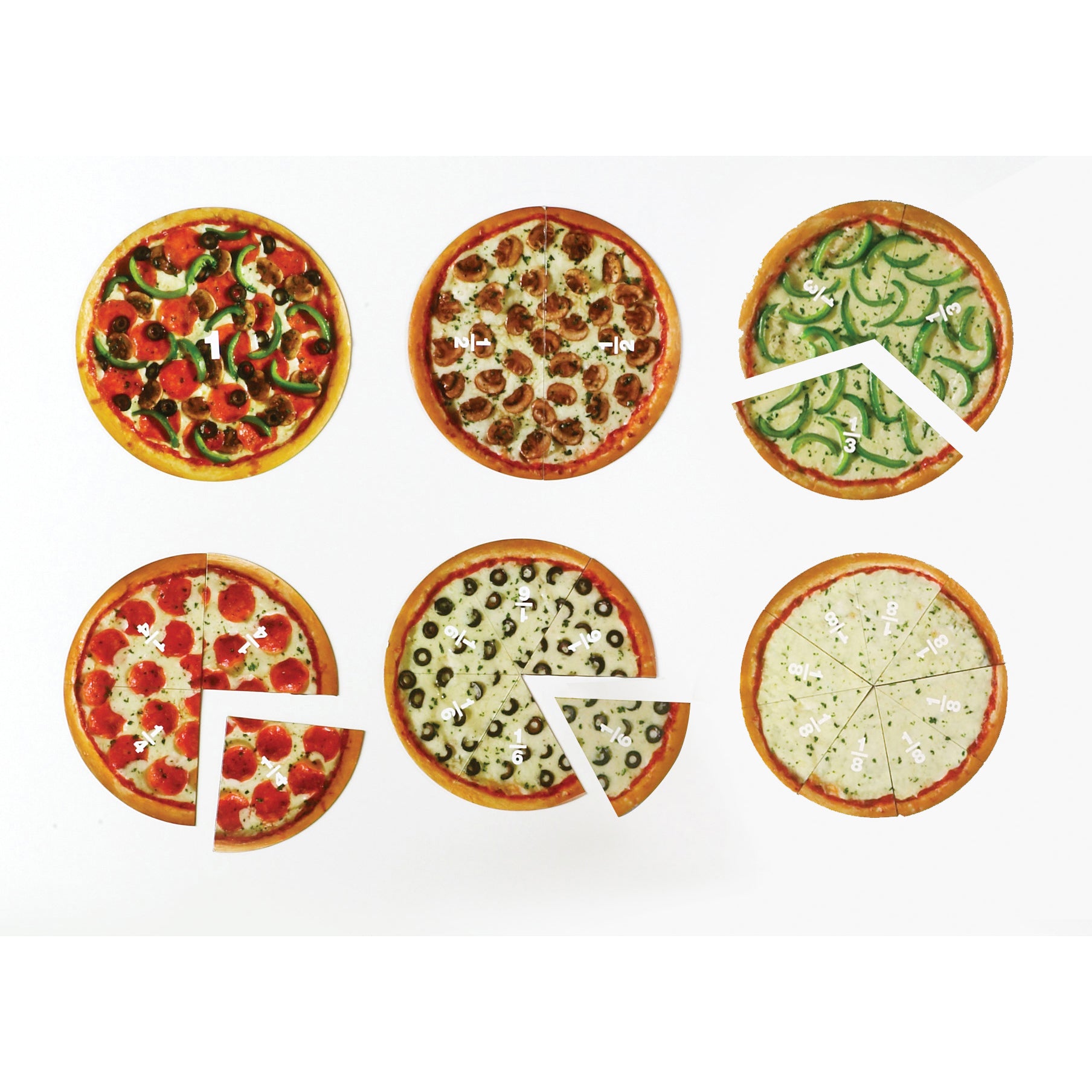 Learning Resources Magnetic Pizza Fraction Set - Colorful Educational Toy - Image 4