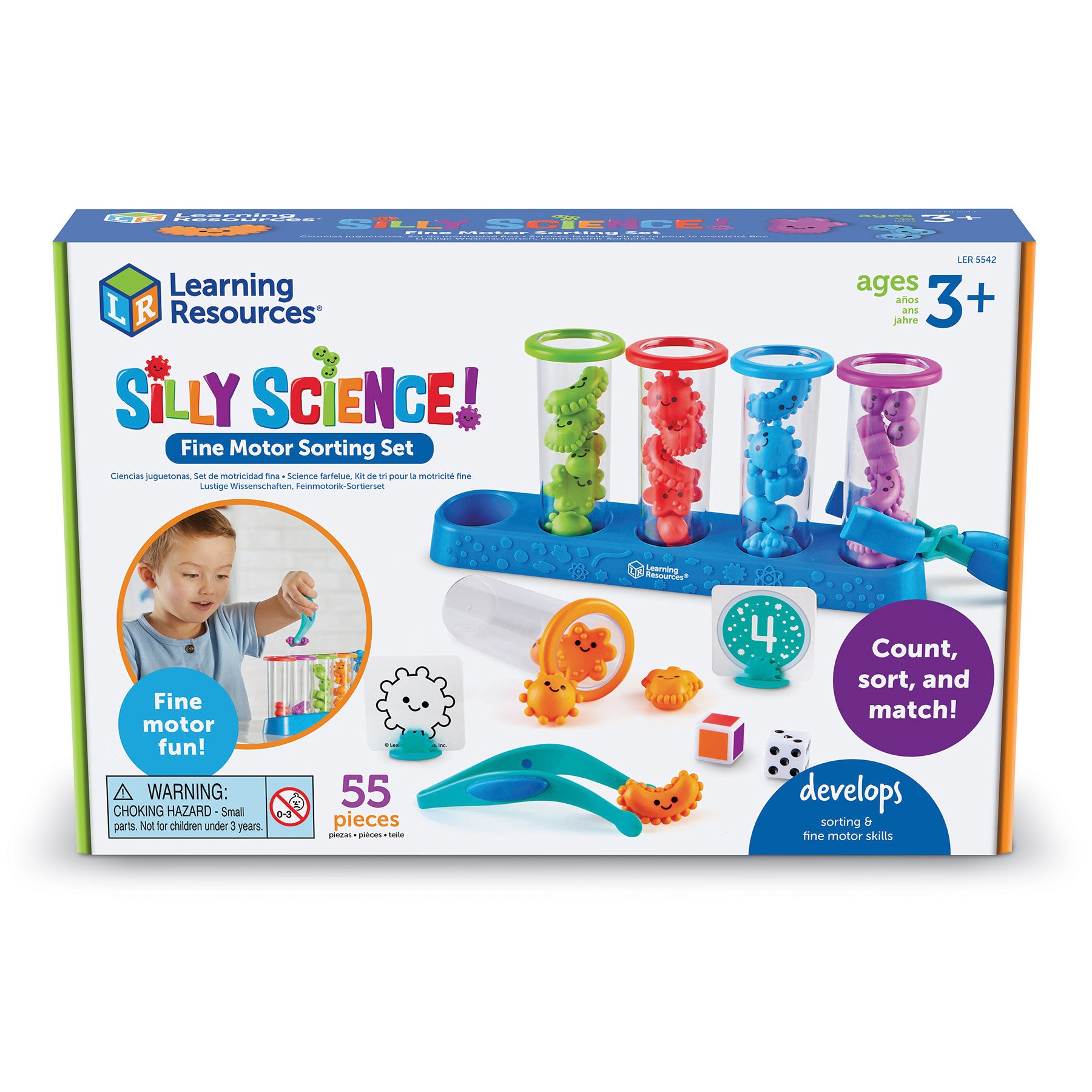 Learning Resources Silly Science - Colorful Germ Sorting Set - Image 2
