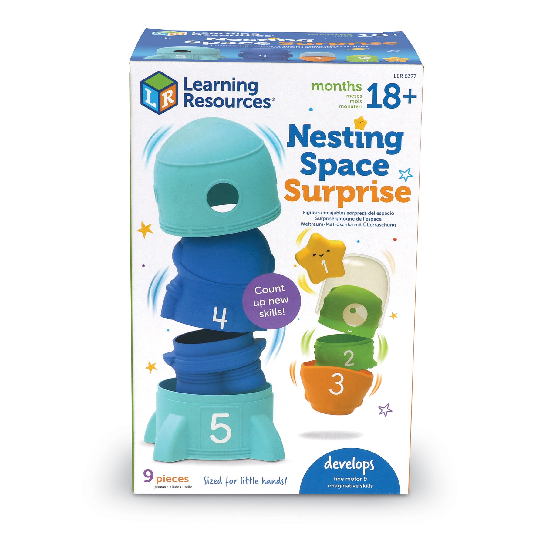 Learning Resources Cosmic Explorer Nesting Rocket Ship - Space Adventure - Educational Toy - Image 2