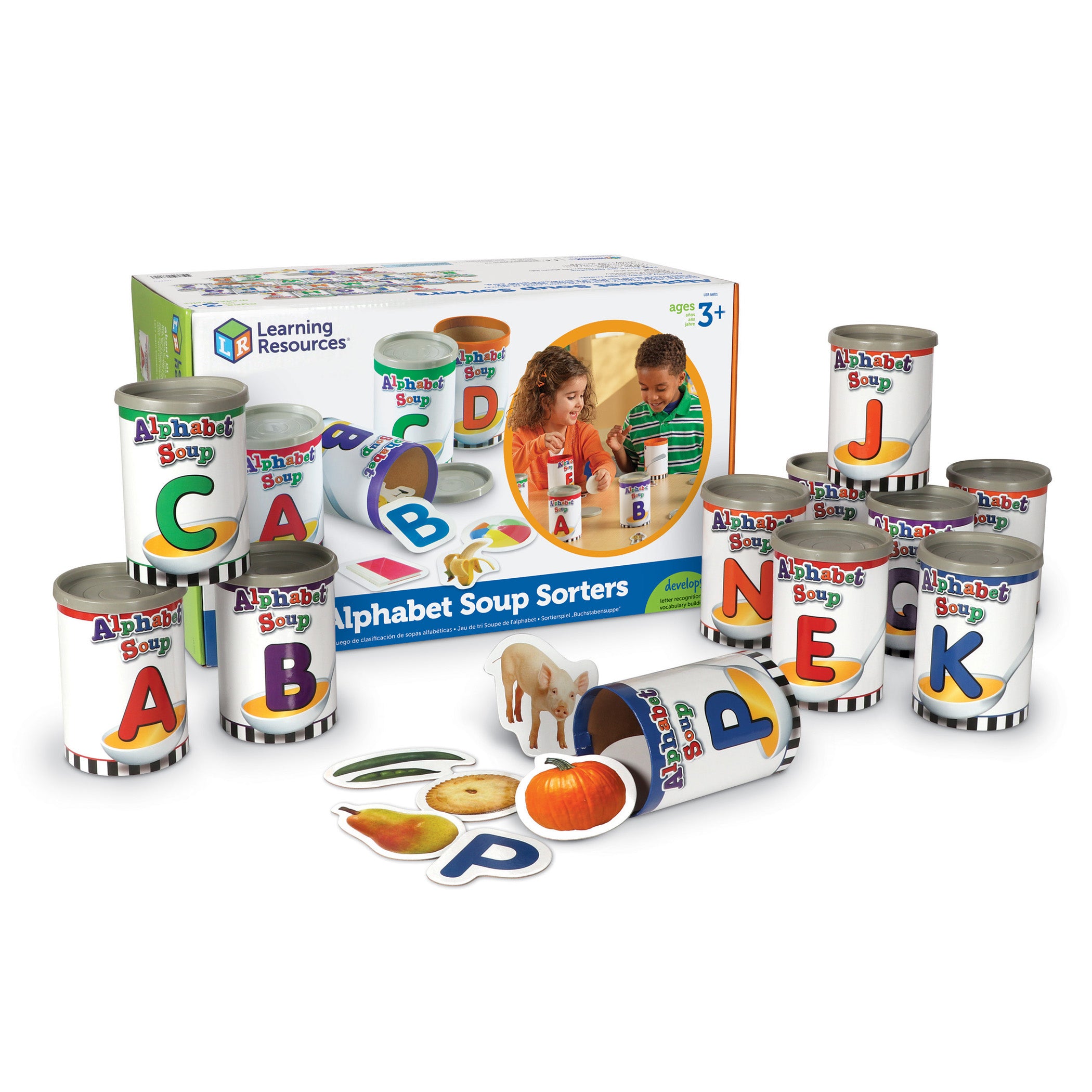 Learning Resources Alphabet Soup Sorters - Early Literacy Fun - Image 2