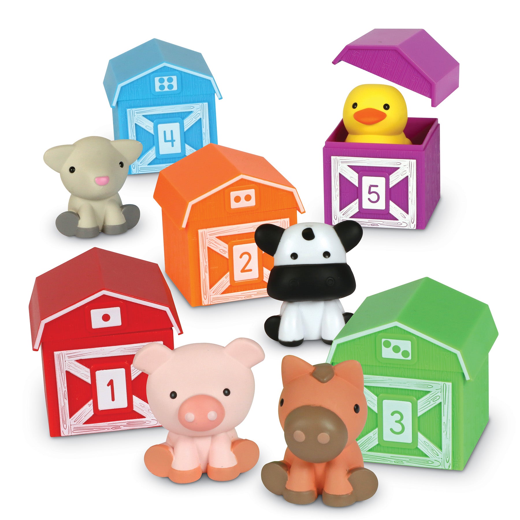 Learning Resources Peekaboo Learning Farm Colorful Animal Barn Playset - Image 5