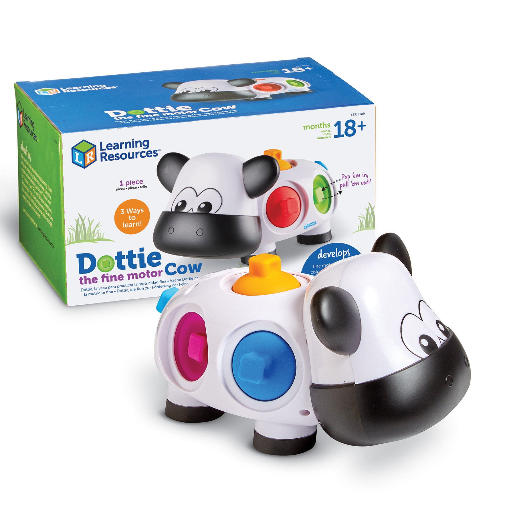 Learning Resources Dottie The Fine Motor Cow - Interactive Preschool Toy - Image 4