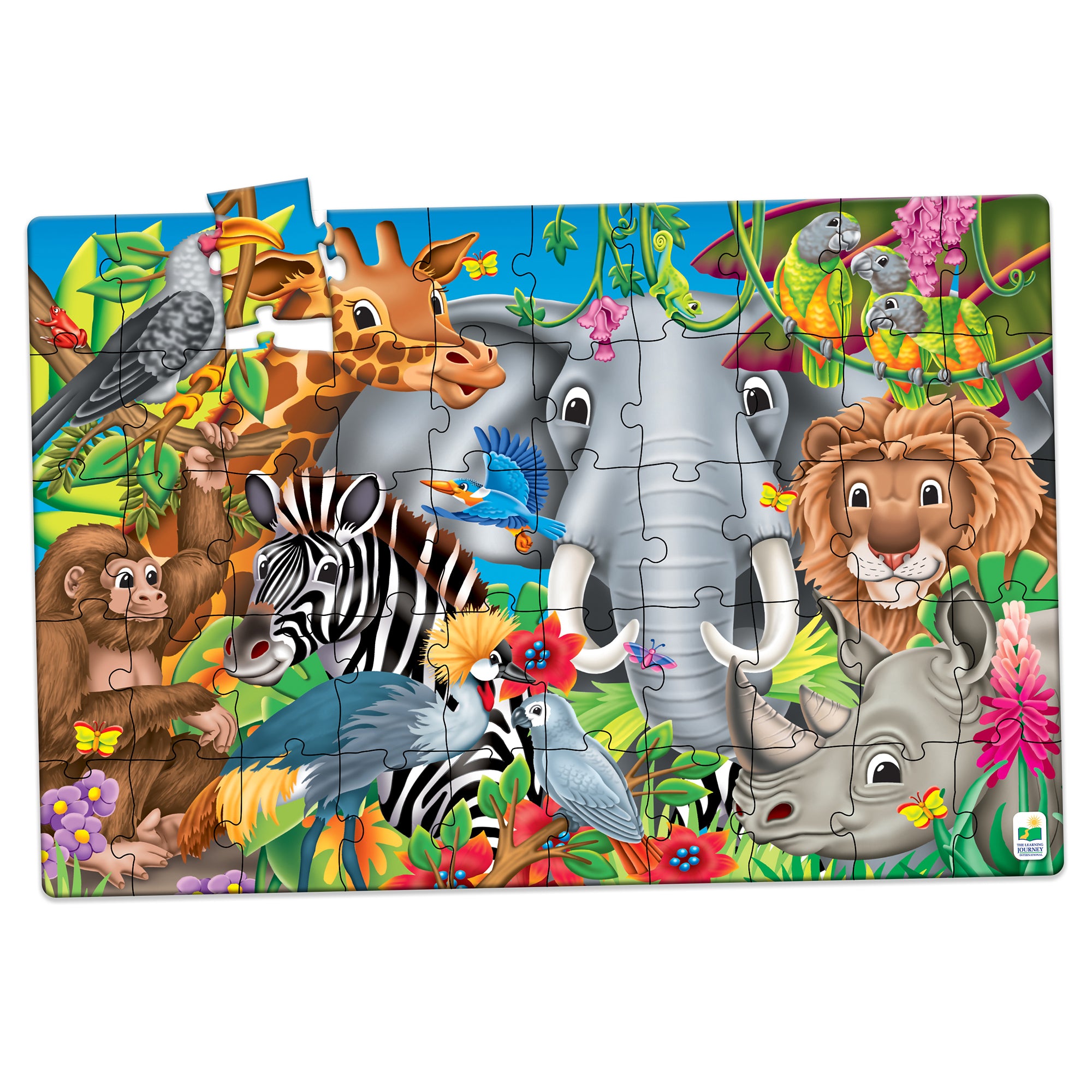 Alternative view of The Learning Journey Jumbo Floor Puzzle - Animals of the World, 50 pc