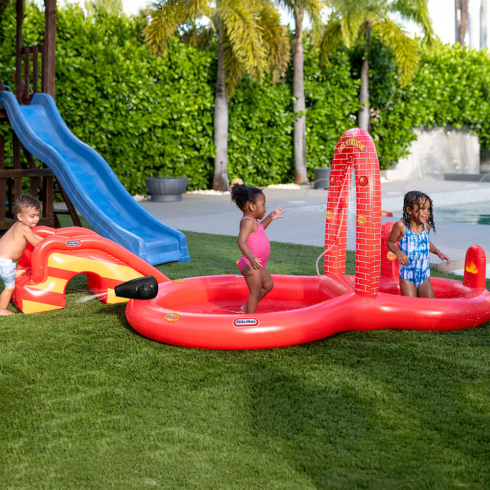 Alternative view of Little Tikes Fire House Adventure Play Center - Red