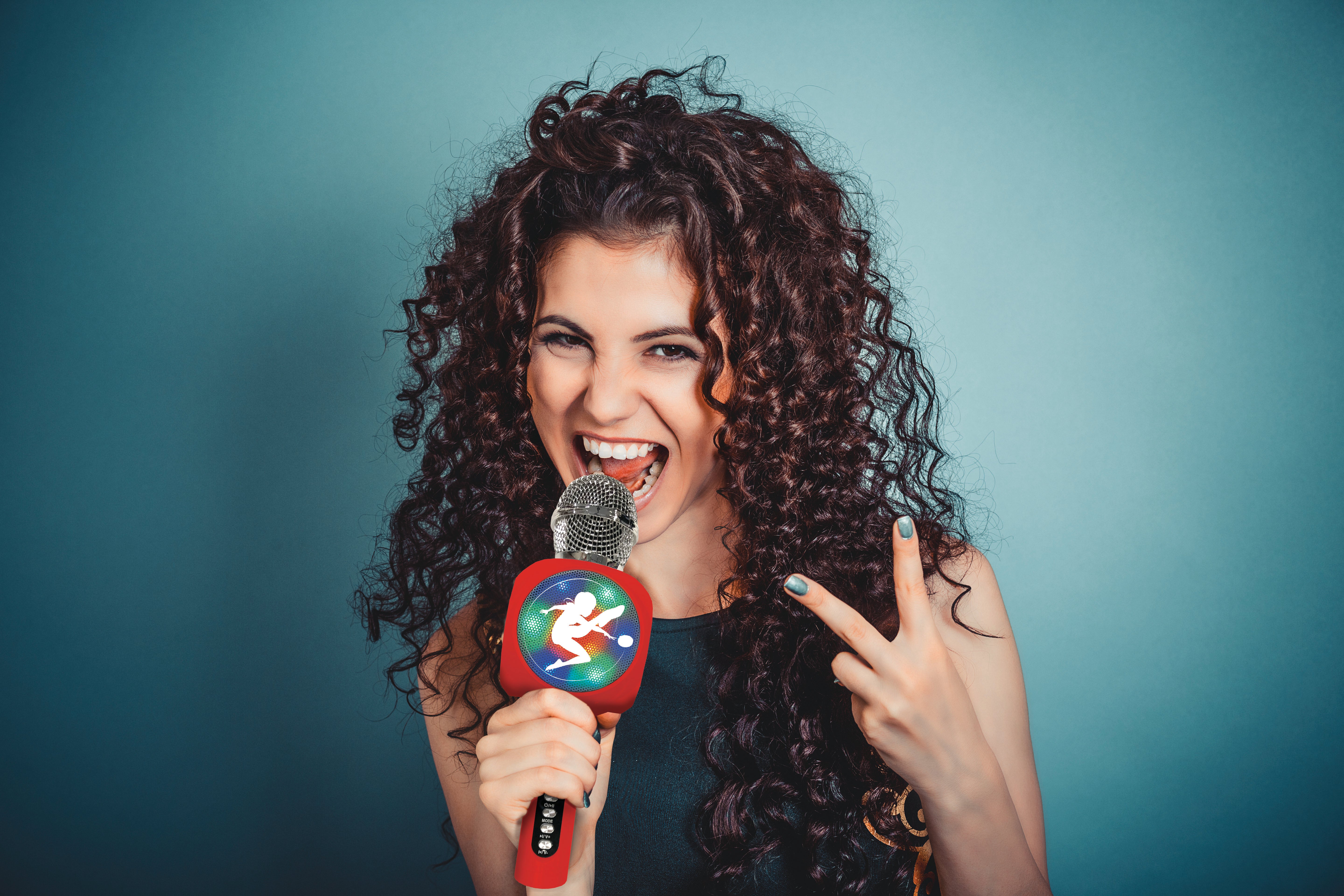 Miraculous LED Bluetooth Karaoke Microphone with Voice Changer - Image 4