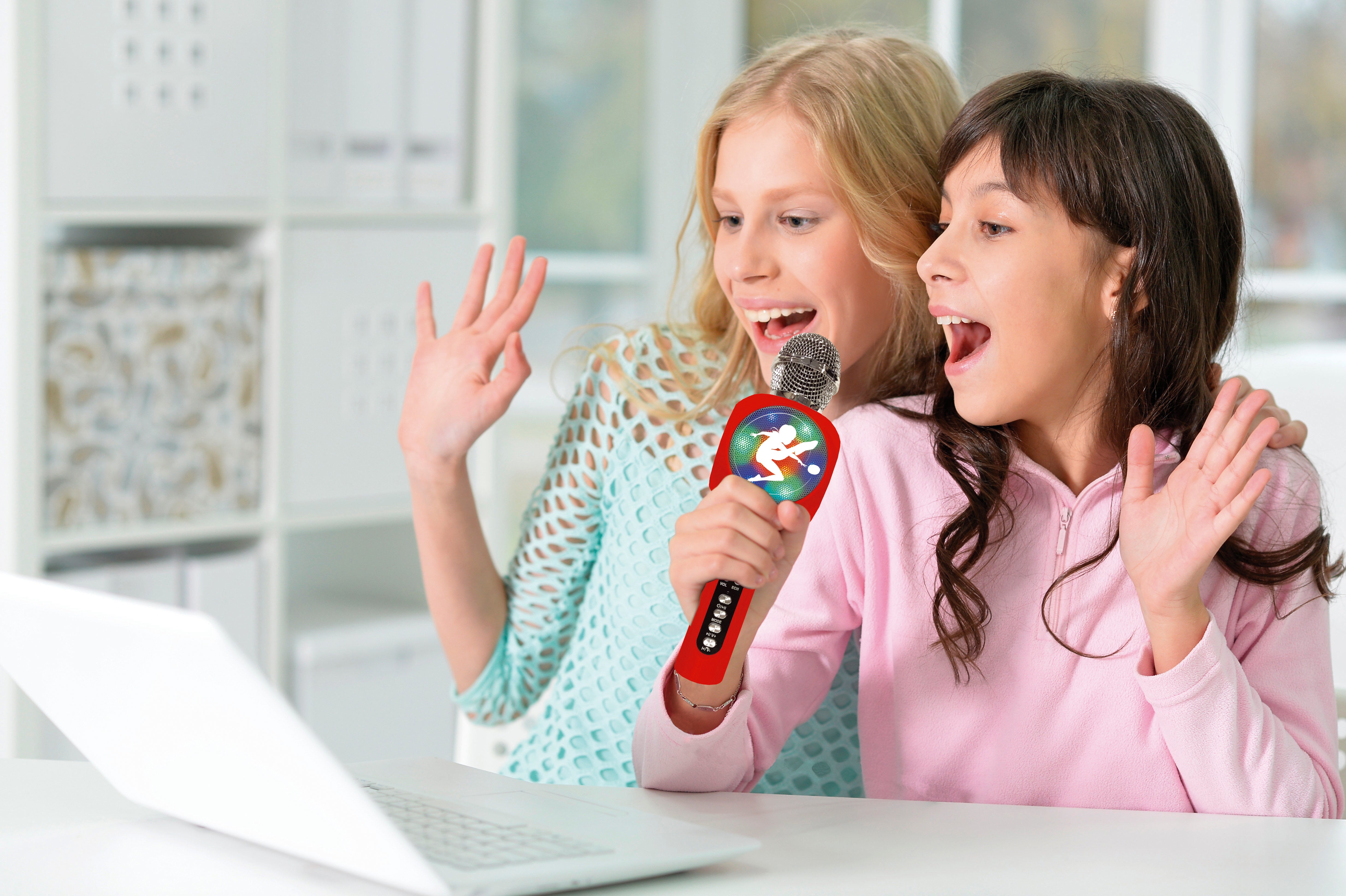 Miraculous LED Bluetooth Karaoke Microphone with Voice Changer - Image 3