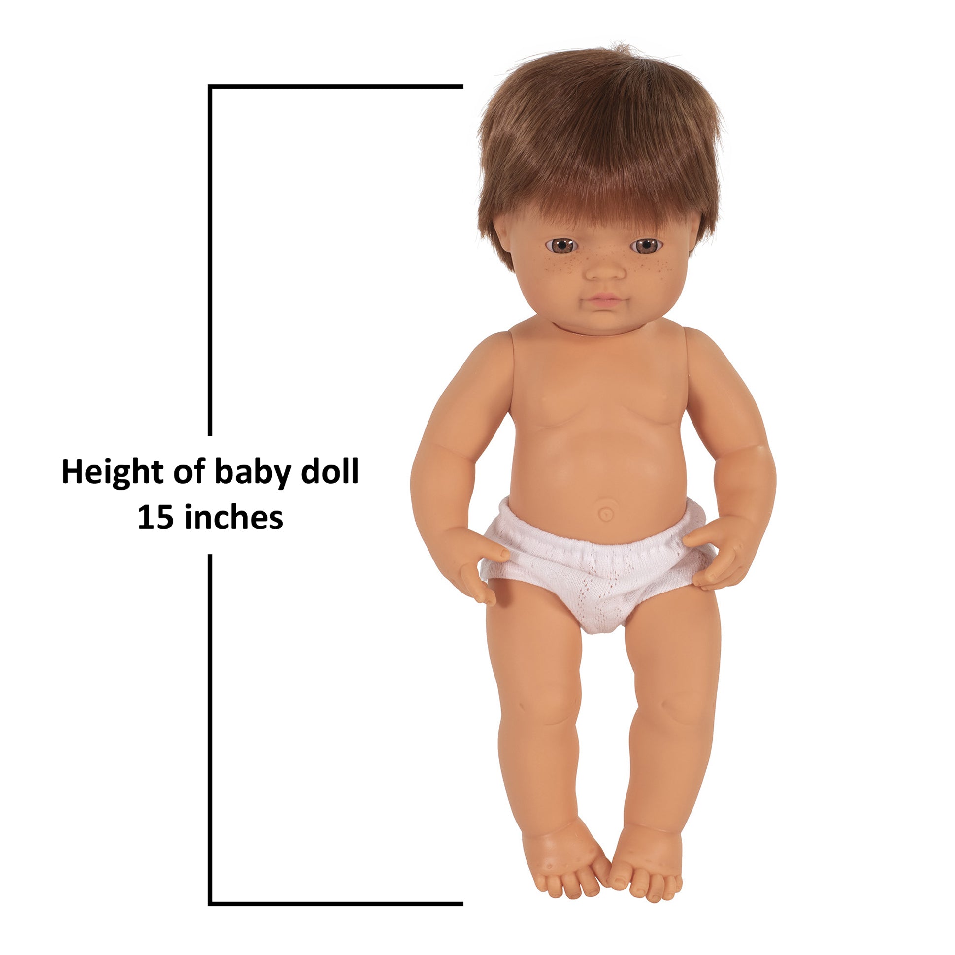 Miniland 15 inch Baby Doll - Red Hair - Image 3