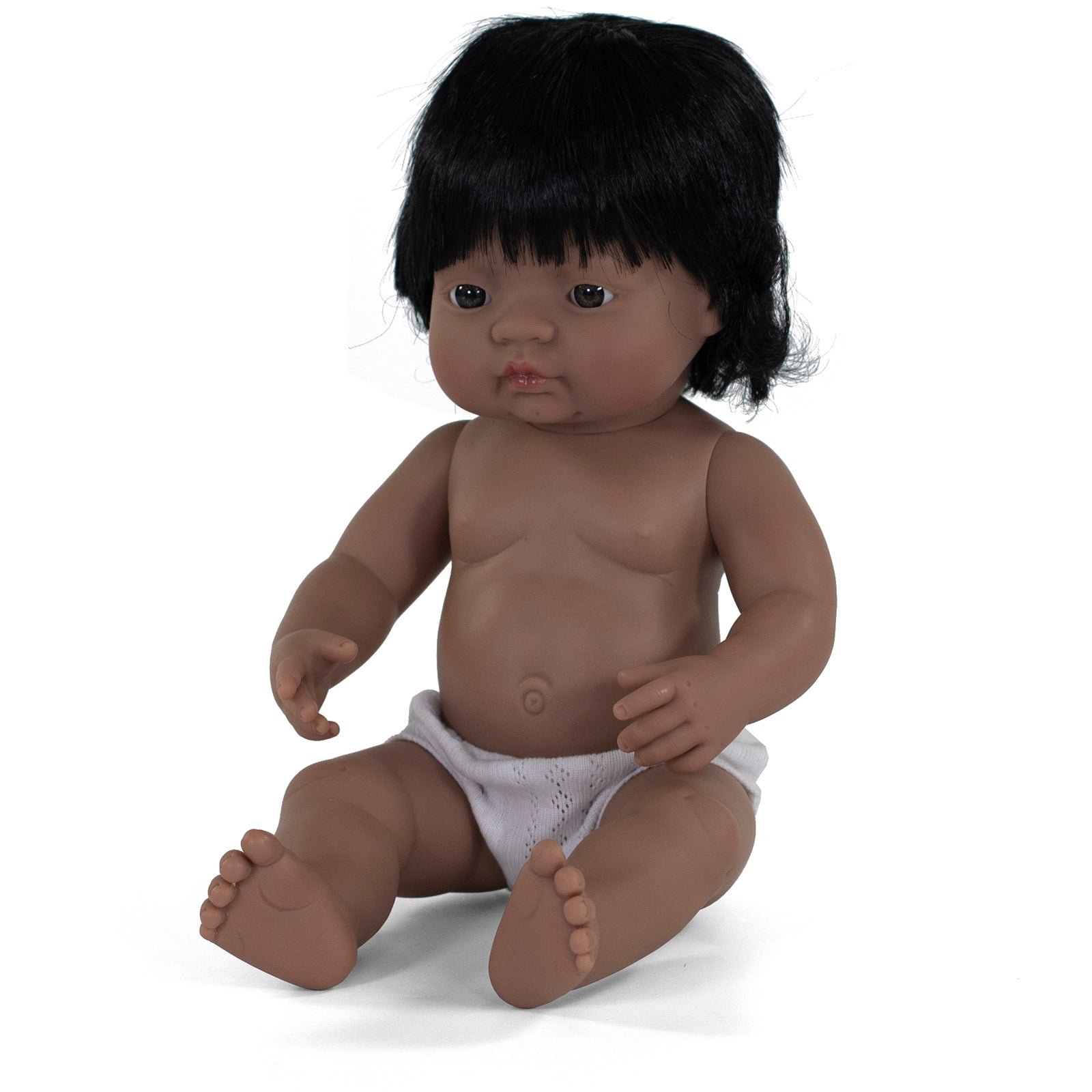 Alternative view of Miniland Playful Pal 15 inch - Brunette with Ponytail