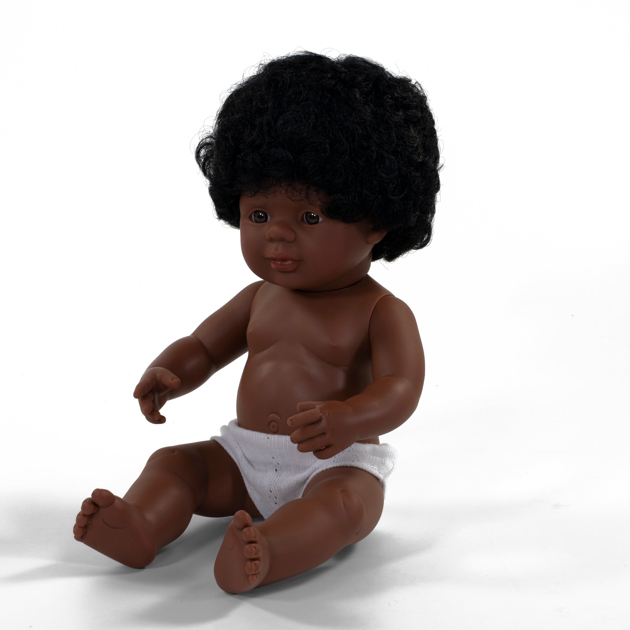 Alternative view of Miniland 15-inch Playful Pals Baby Doll - Dark Hair