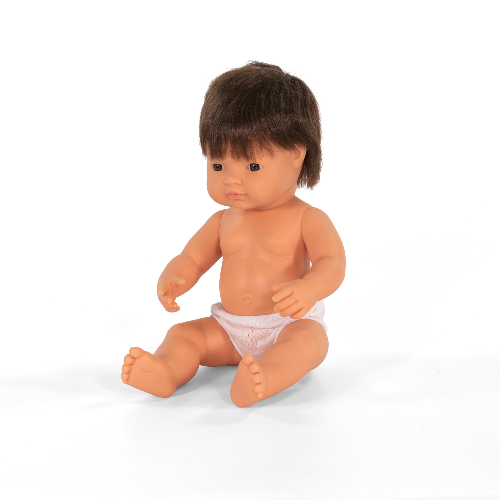 Alternative view of Miniland 15 inch Baby Doll - Brunette Hair