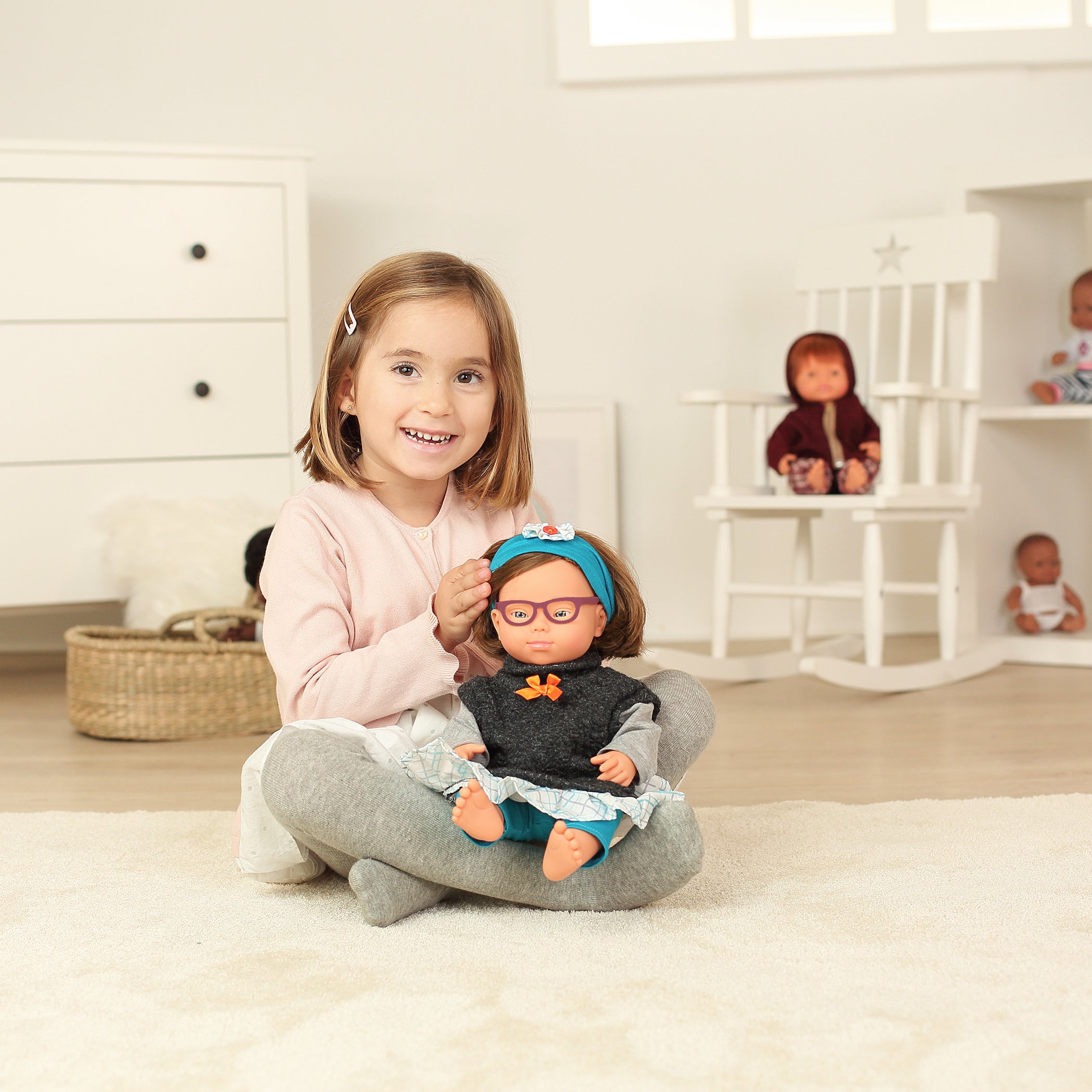 Alternative view of Miniland 15 inch Doll with Glasses - Inclusive Playmate