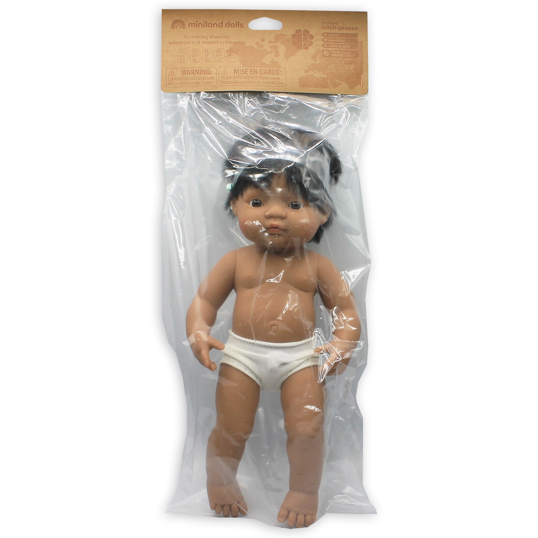 Alternative view of Miniland 15 inch Playmate Doll with Hearing Aid - Embracing Diversity