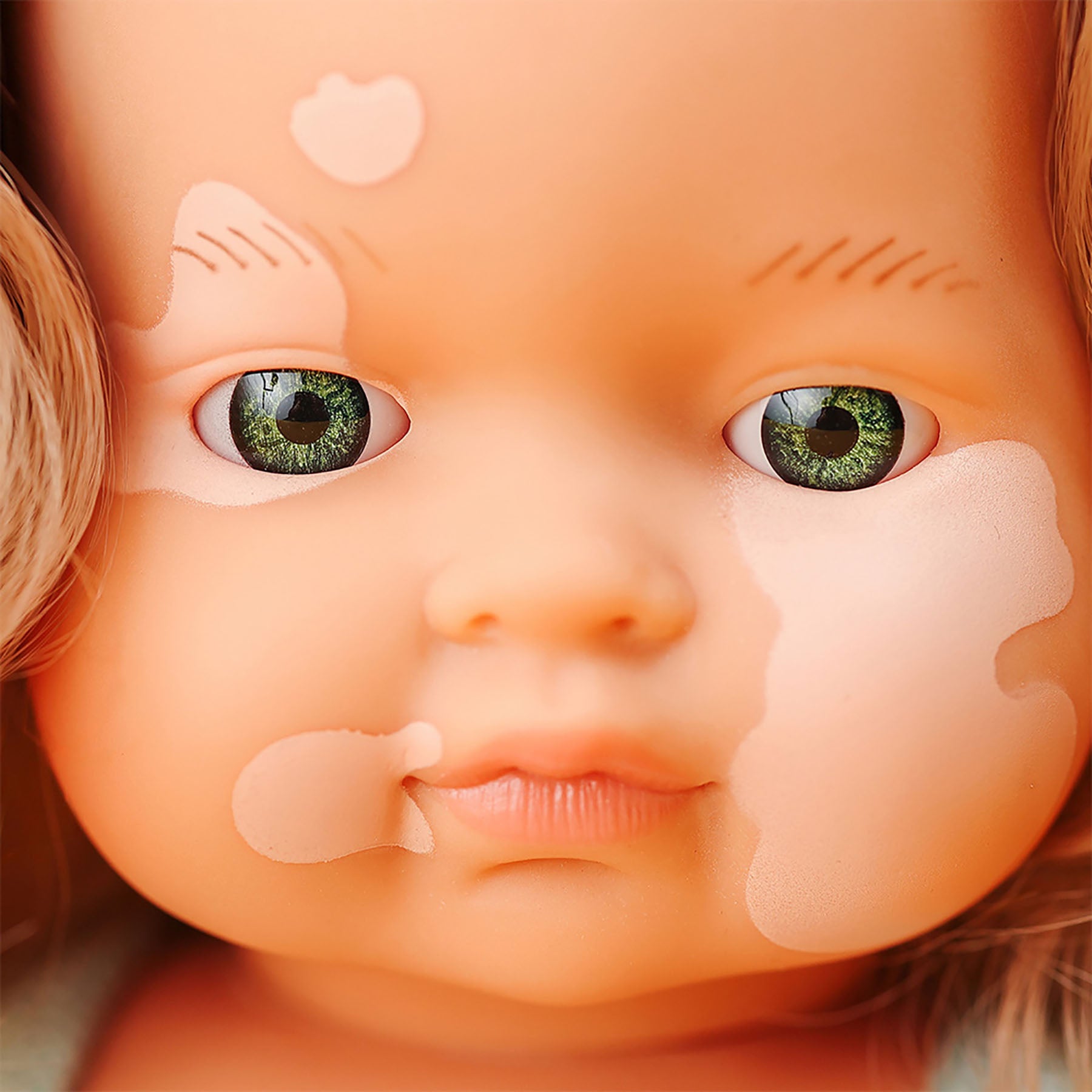 Alternative view of Miniland 15-inch Baby Doll with Vitiligo - Golden Locks