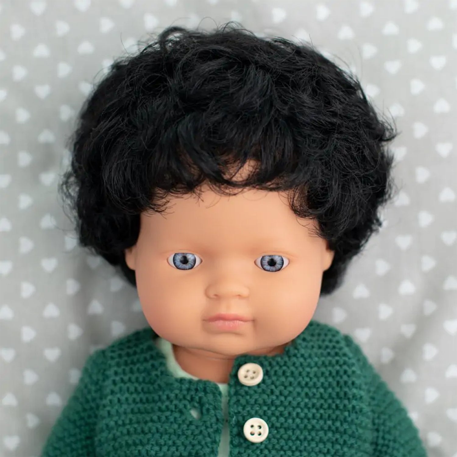 Miniland 15 inch Curly Haired Baby Doll with Underwear - Image 3