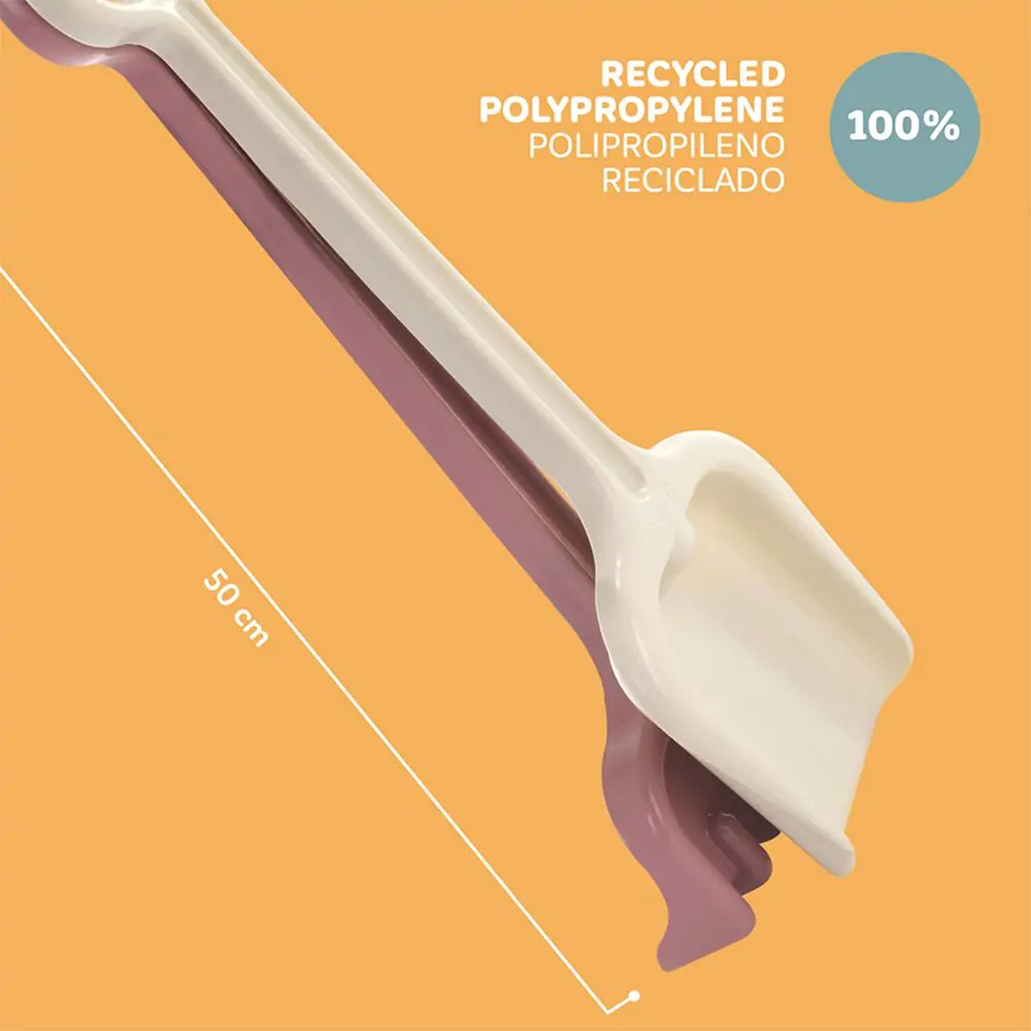 Miniland ECO Rake & Spade Sand Set - Eco-Friendly Beach Toys - Image 2