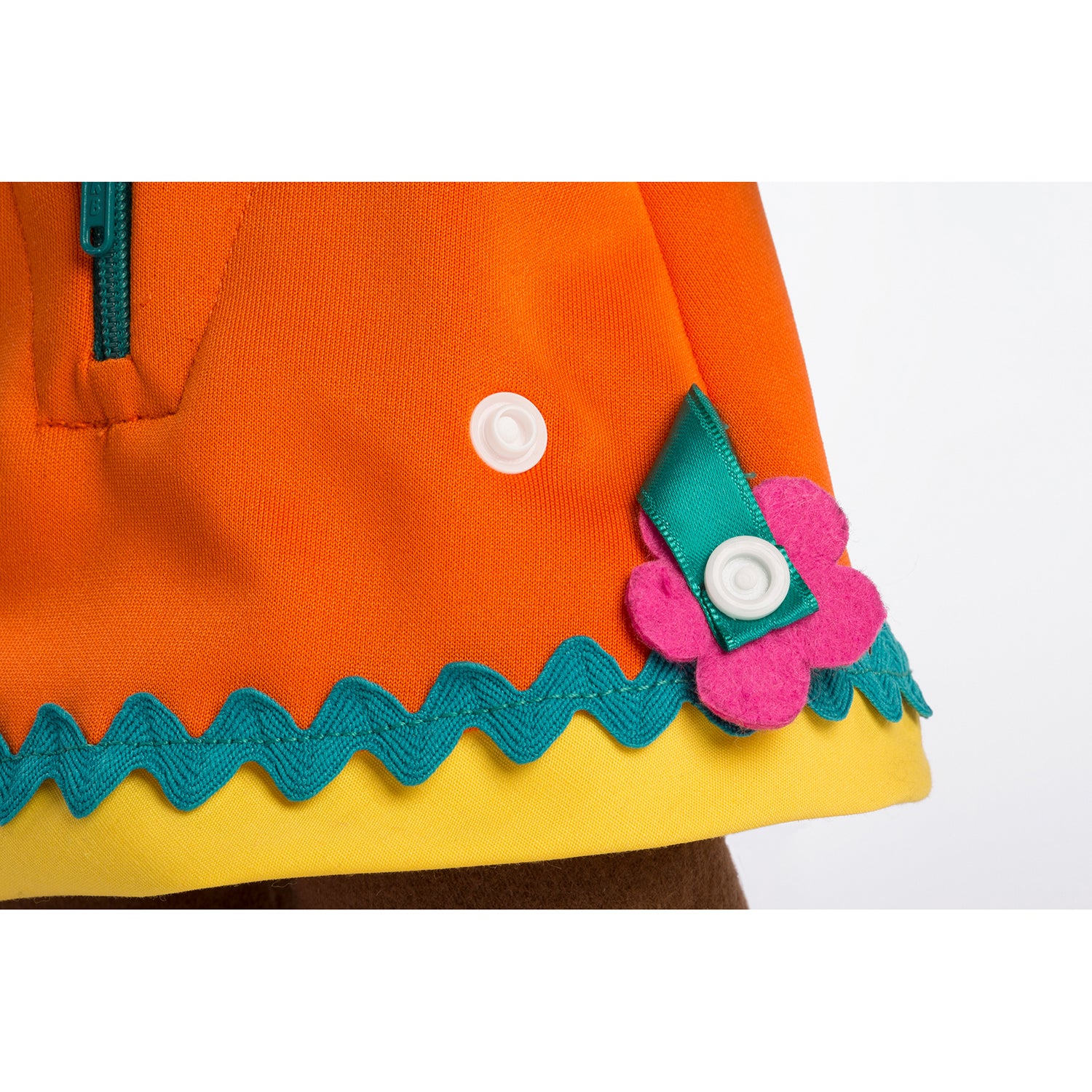 Miniland Multicultural Fastening Dolls - African Girl - Educational Toy - Image 3