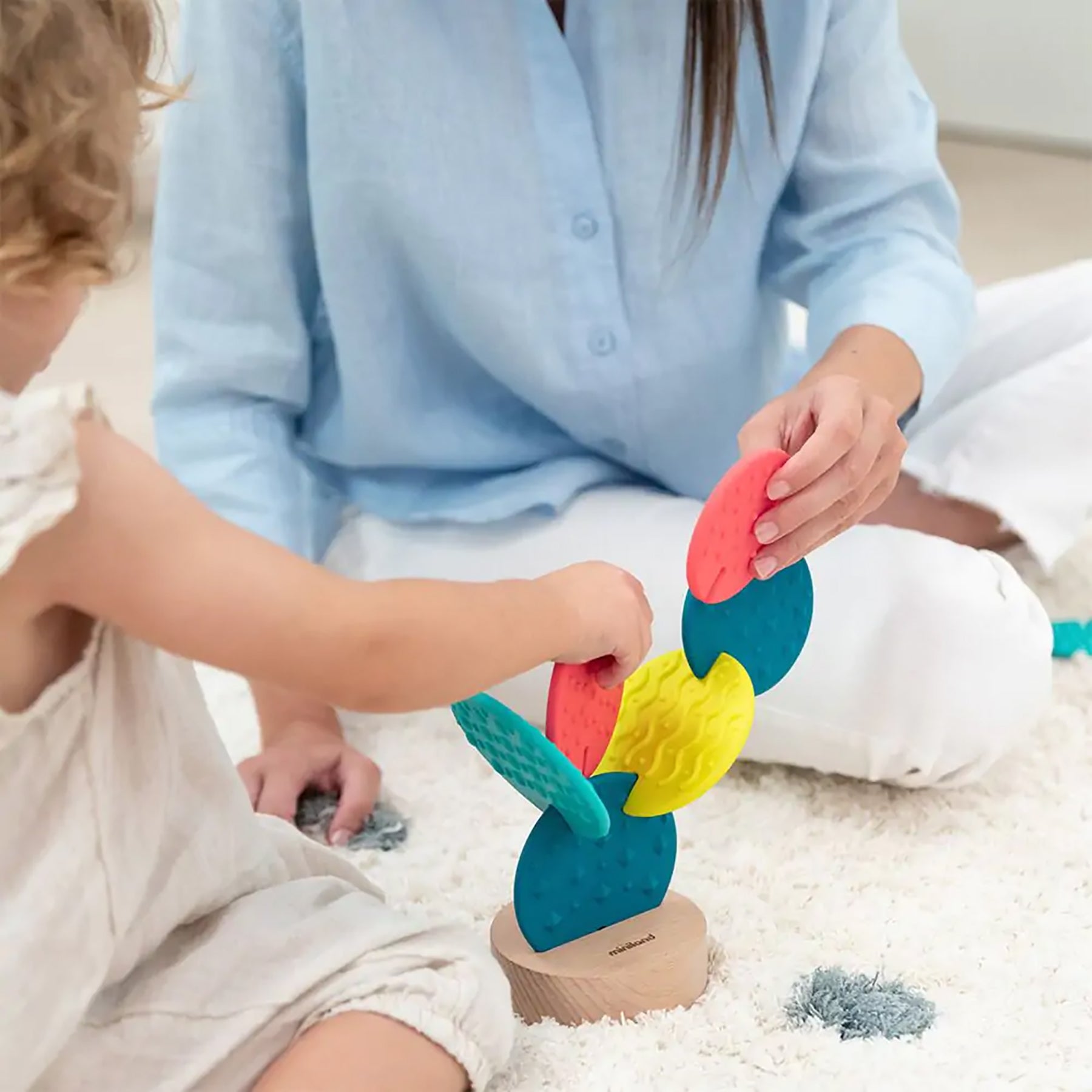 Miniland Feel to Learn Sensory Cactus – Multi-Texture Silicone Teether and Stacking Toy - Image 4