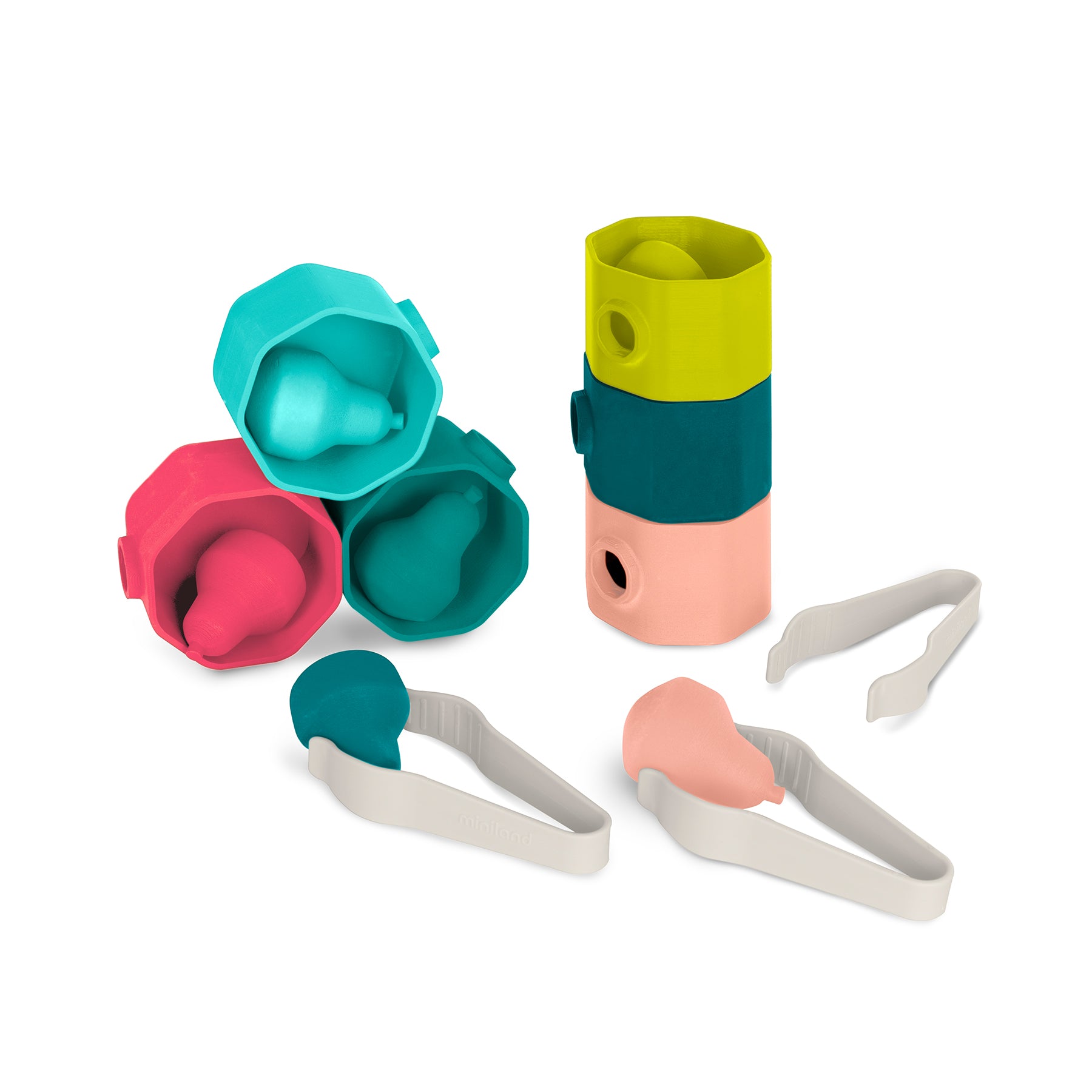 Miniland Feel to Learn: Sorting Tree Trunks - Color-Sorting Eco Game - Image 2