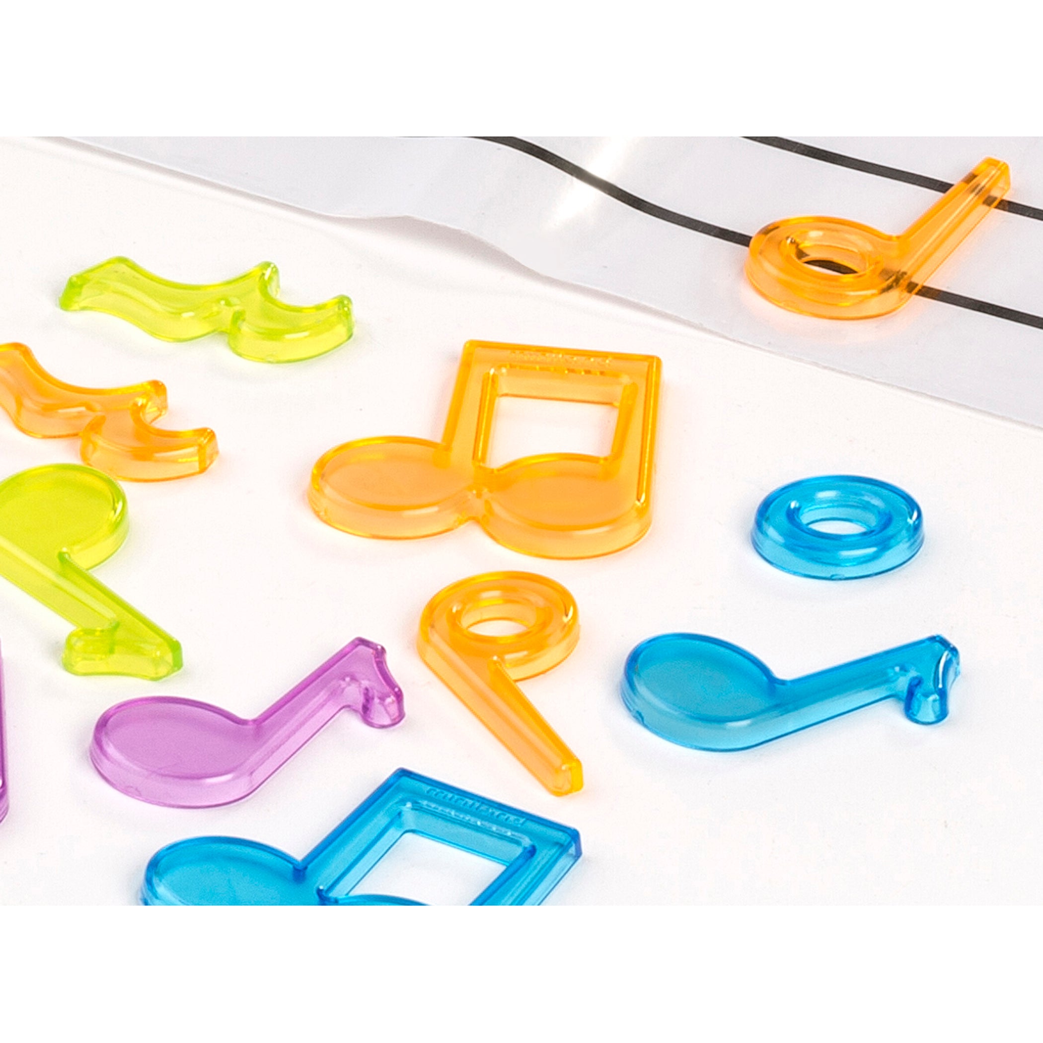 Alternative view of Miniland Translucent Musical Counters - Vibrant Note-Shaped Pieces for Early Learning