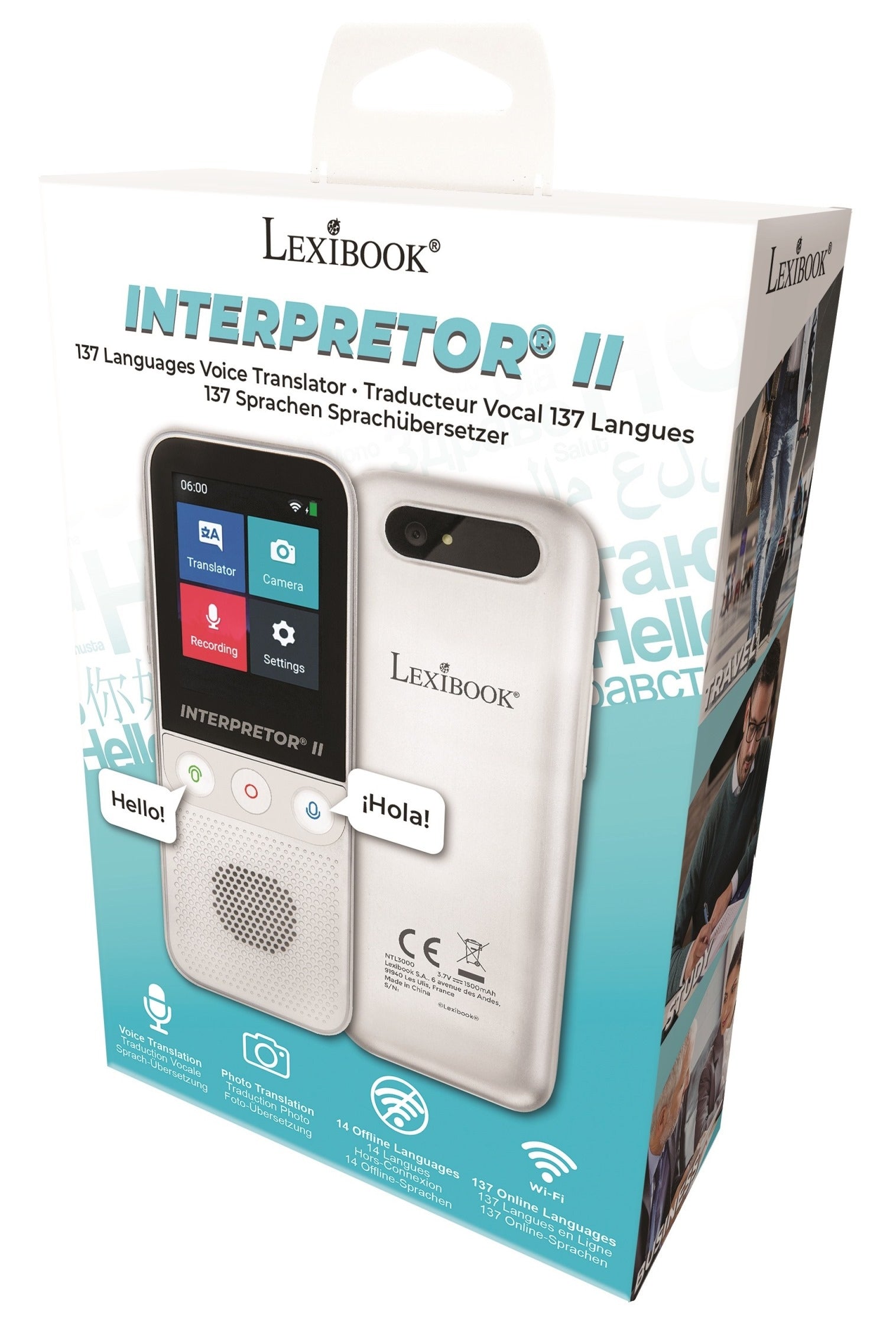 Alternative view of Lexibook Interpretor Translator with Camera - Multilingual Portable Device