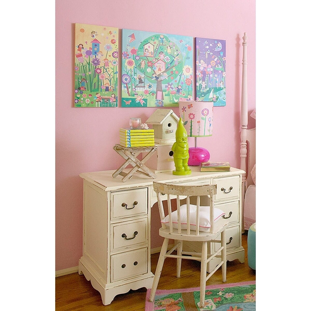 Alternative view of Oopsy Daisys Afternoon Fairies Enchanting Tree House Wall Art