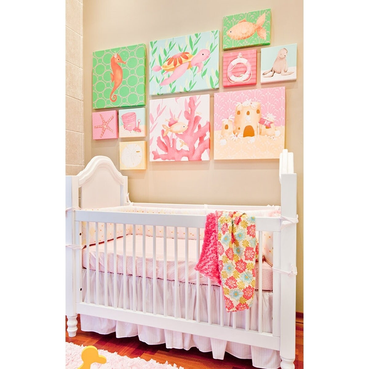 Alternative view of Oopsy Daisy Penelope The Seahorse 10 Inch Stretched Canvas Wall Art by Meghann O'Hara