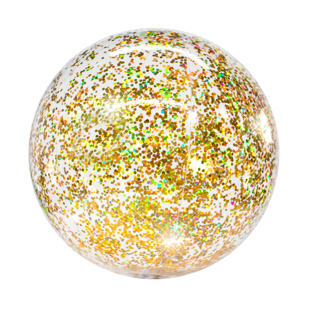 Giant Glitter Beach Ball - 20" Sparkle & Shine at Every Turn - Image 2